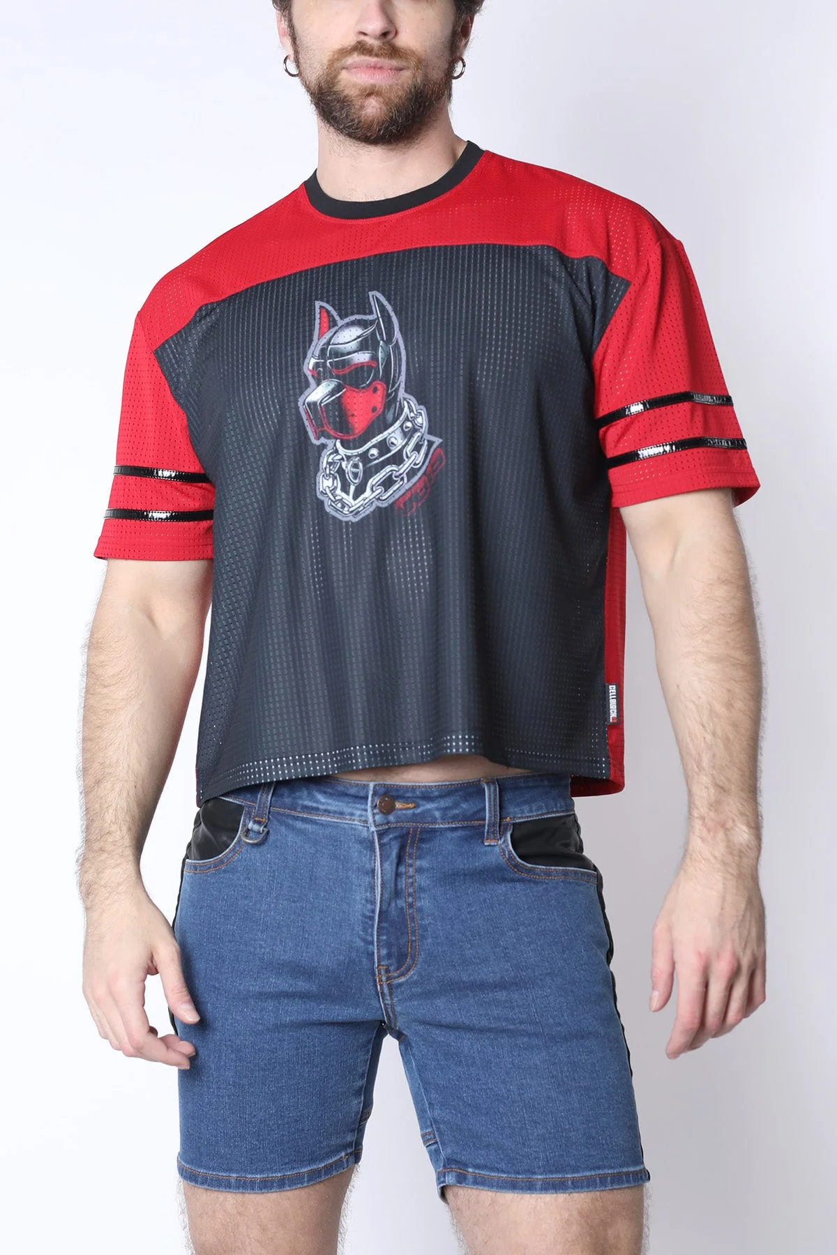 CELLBLOCK 13 Kennel Club DARK PUP Crop Top - Red - Image 2