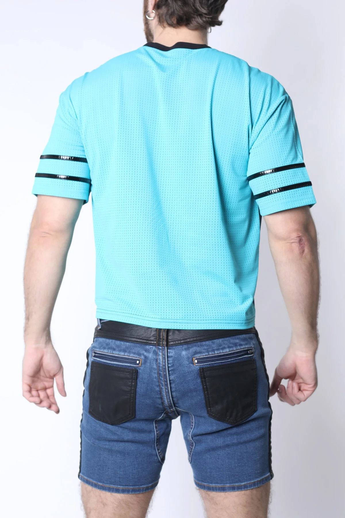 CELLBLOCK 13 Kennel Club DARK PUP Crop Top - Turquoise - Image 3