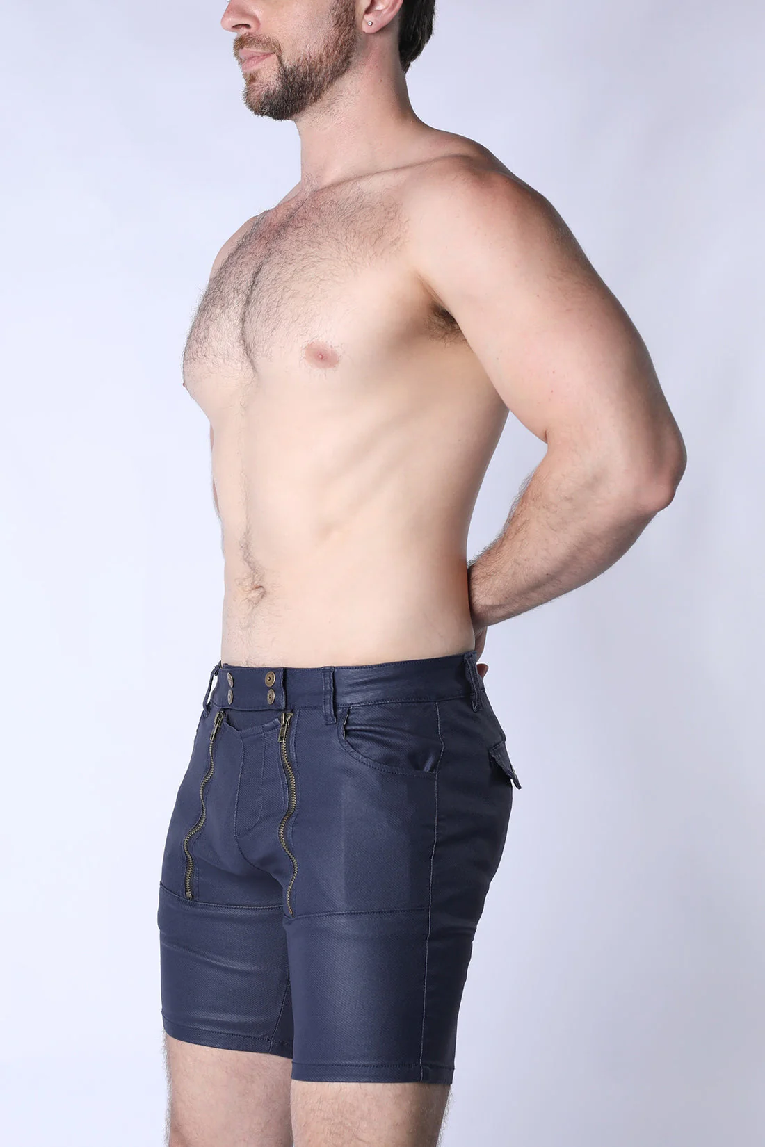 CELLBLOCK 13 Slick Carpenter V2 Zipper Short - Navy - Image 3