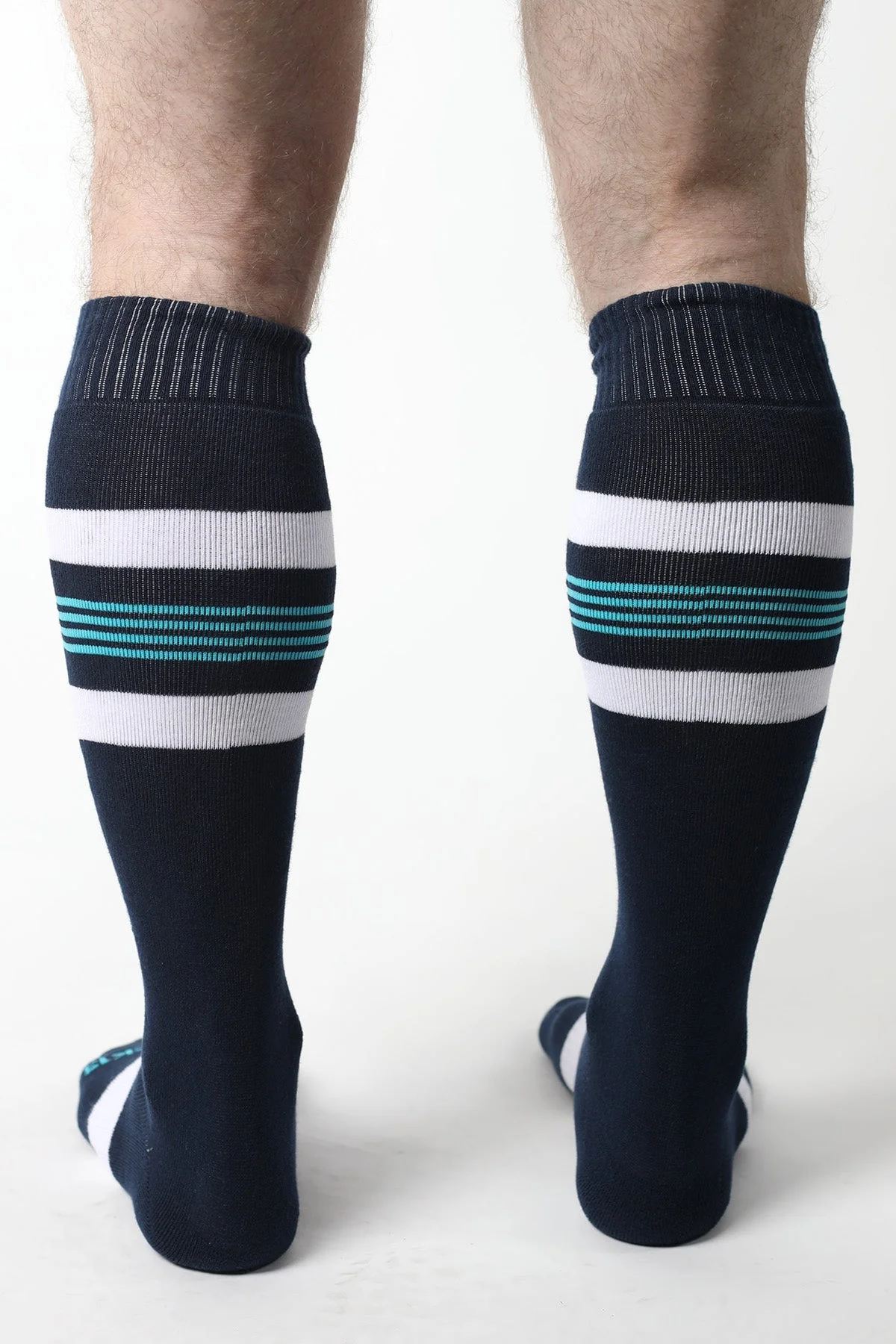 CELLBLOCK 13 Tight End Knee High Socks NAVY - Image 3
