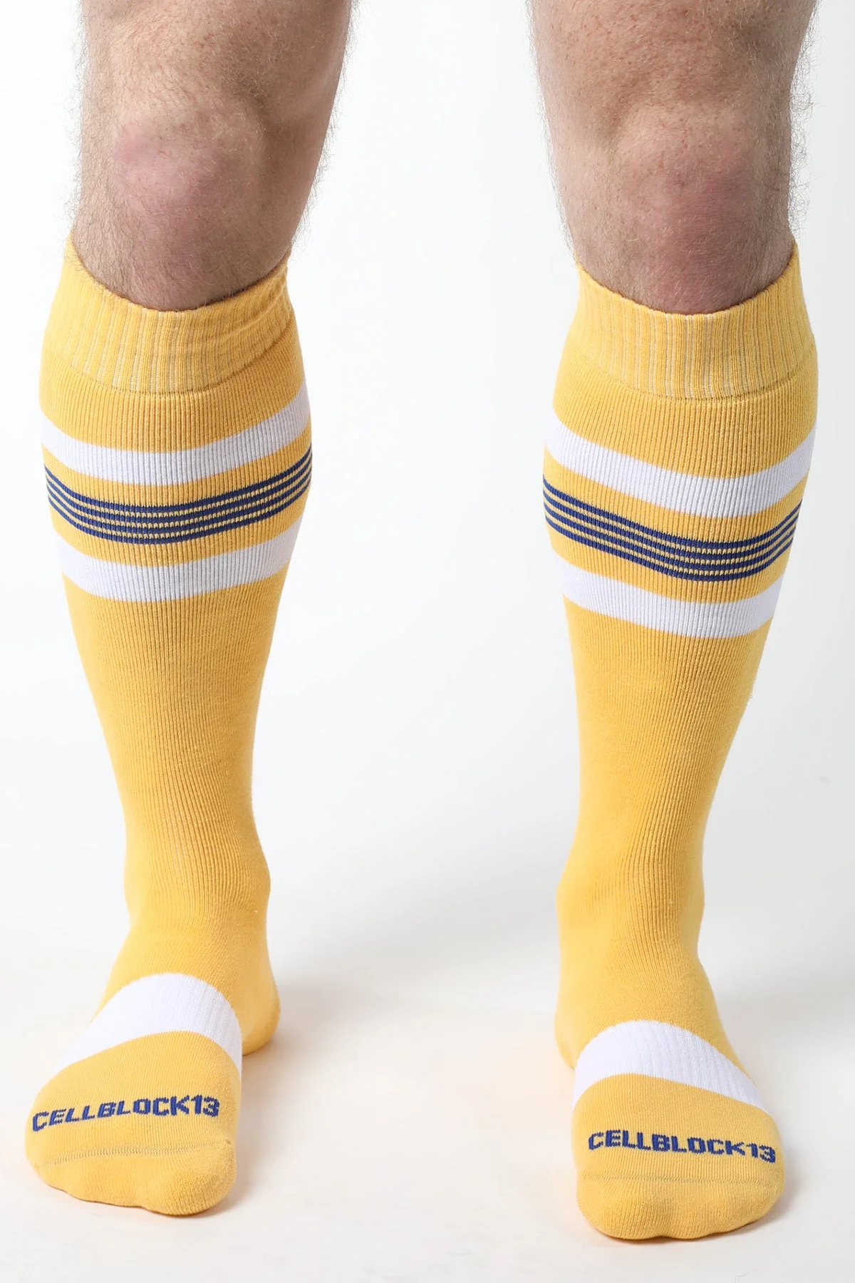 CELLBLOCK 13 Tight End Knee High Socks Yellow - Image 3