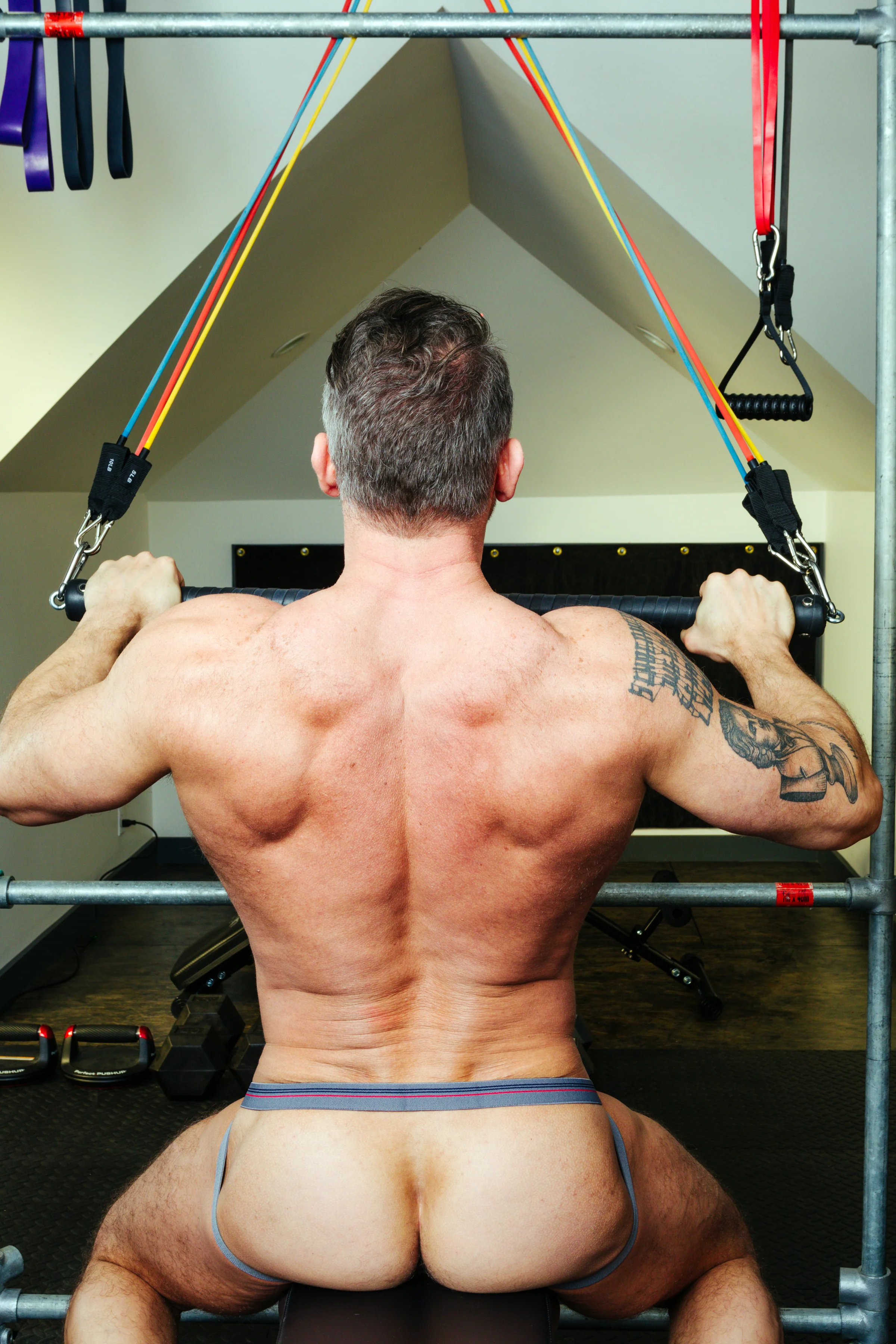 CELLBLOCK 13 TIGHT END SWIMMER JOCKTRAP - GREY - Image 12