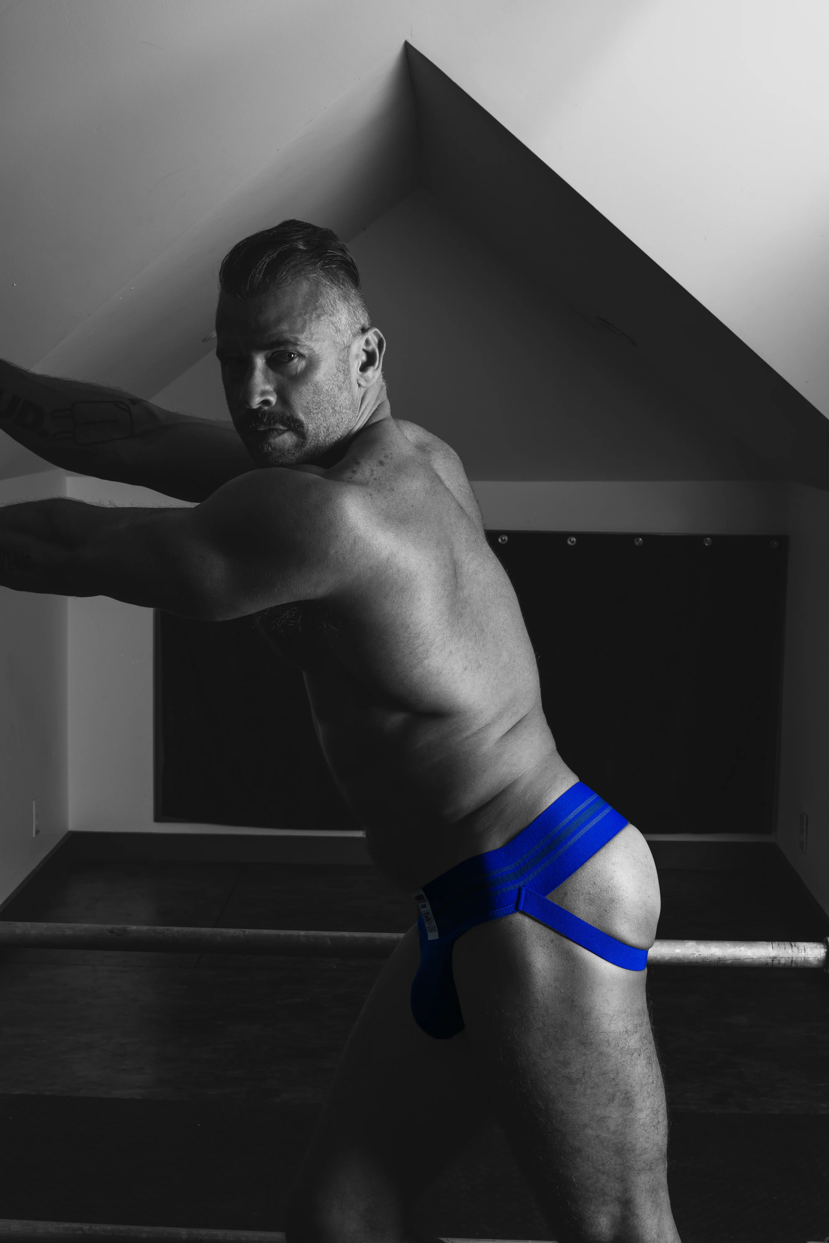 CELLBLOCK 13 TIGHT END JOCKSTRAP - BLUE - Image 5