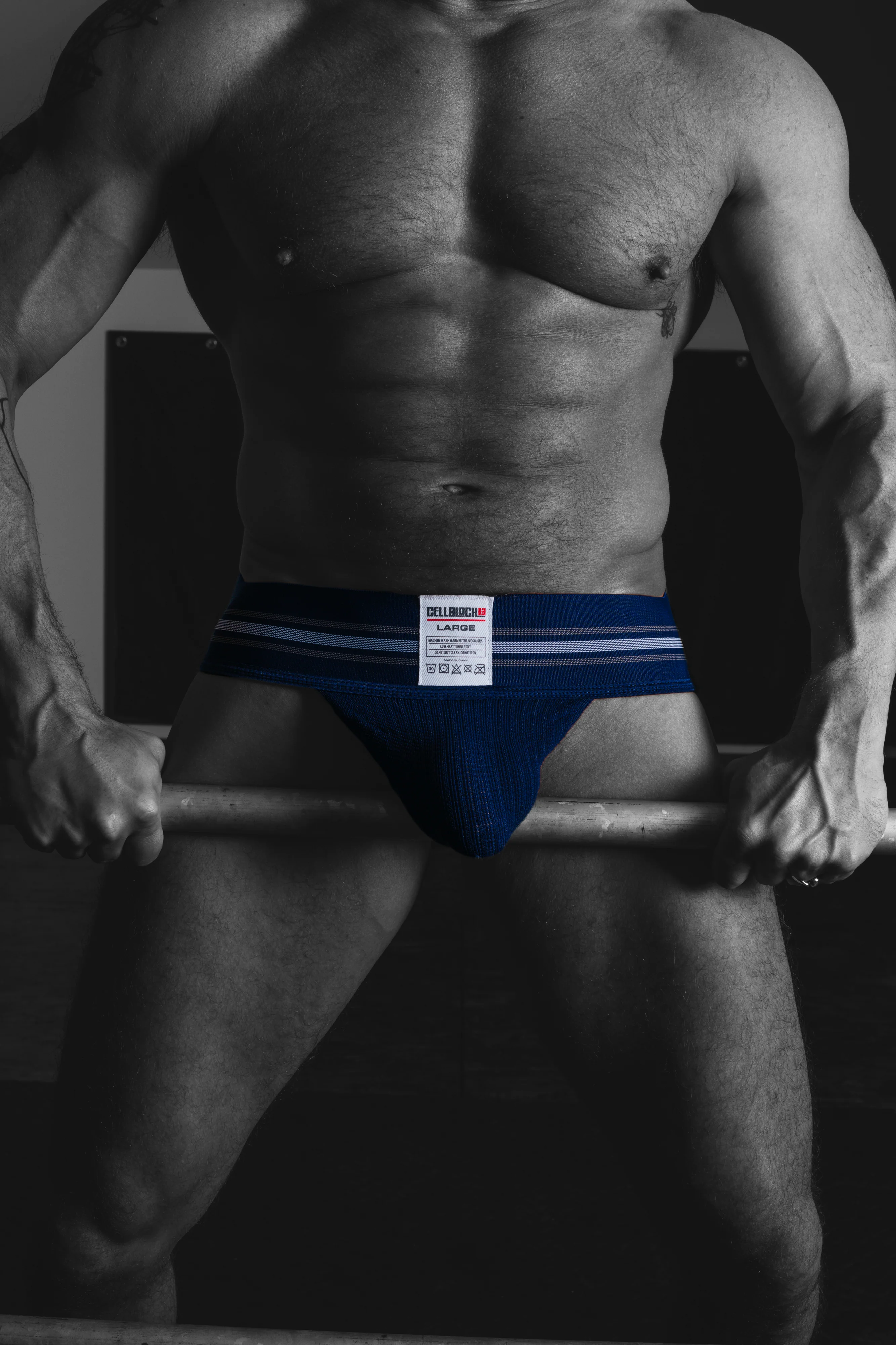 CELLBLOCK 13 TIGHT END JOCKSTRAP - NAVY - Image 4