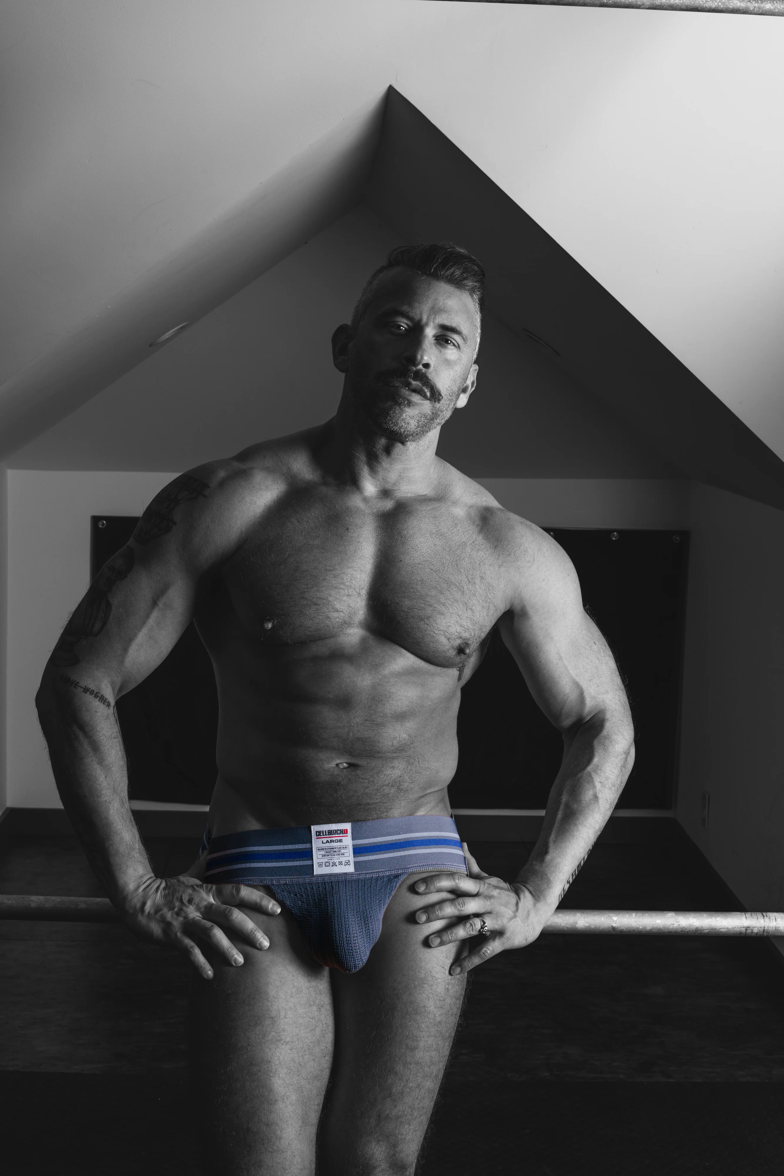 CELLBLOCK 13 TIGHT END JOCKSTRAP - GREY - Image 2