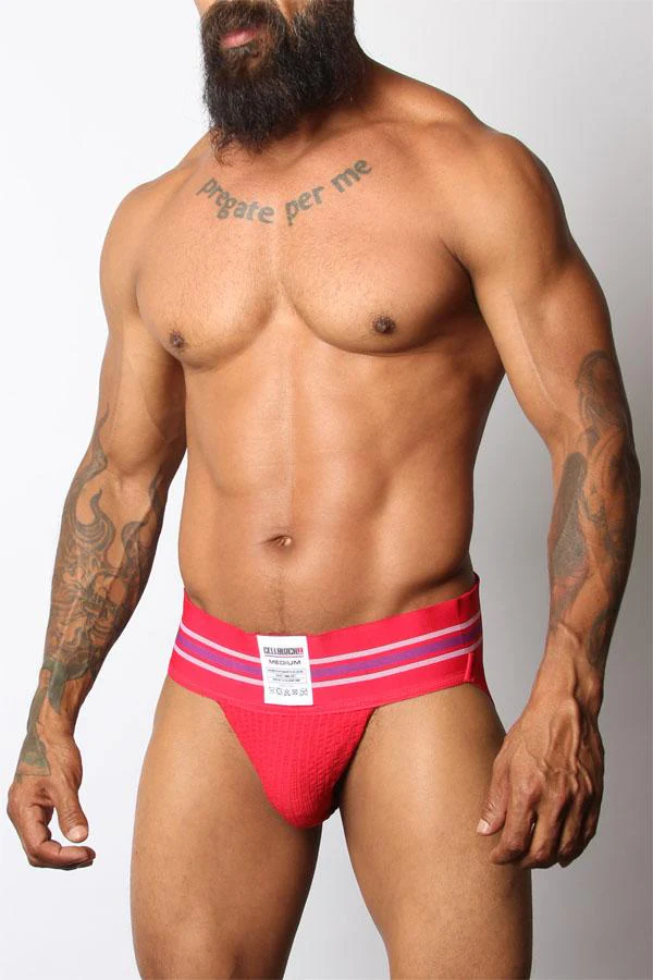 CELLBLOCK 13 TIGHT END JOCKSTRAP - RED - Image 5