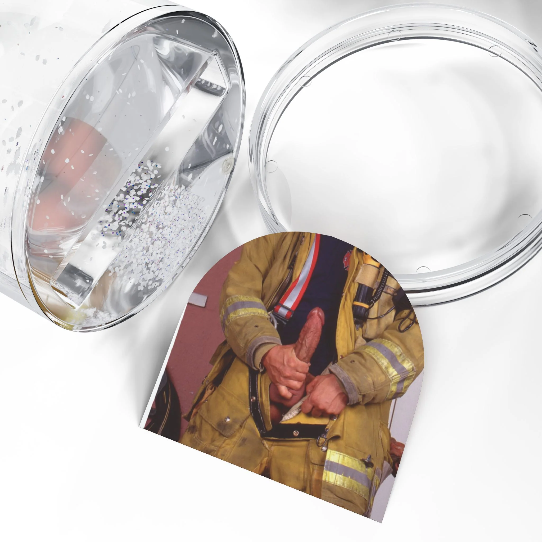CHUCK X CULTUREEDIT Dick on Fire Snow Globe - Image 3