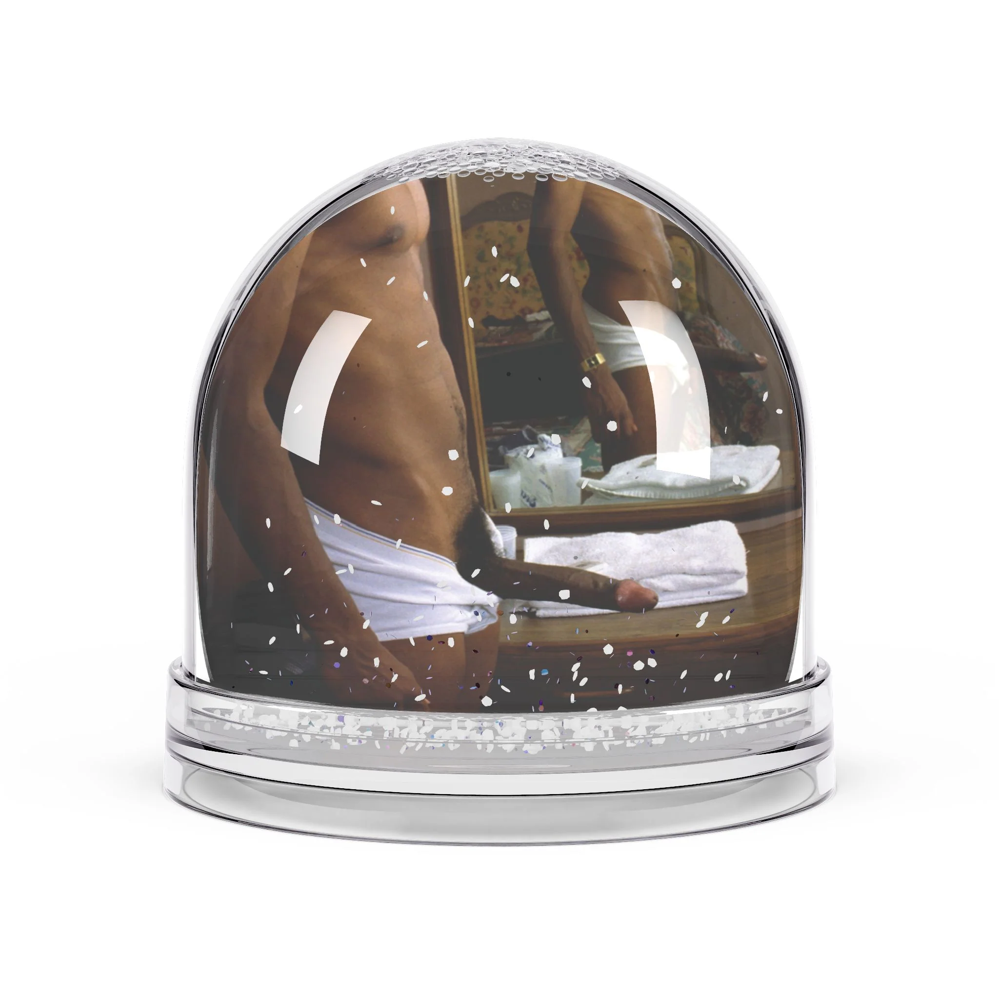 CHUCK X CULTUREEDIT double dick Snow Globe - Image 2