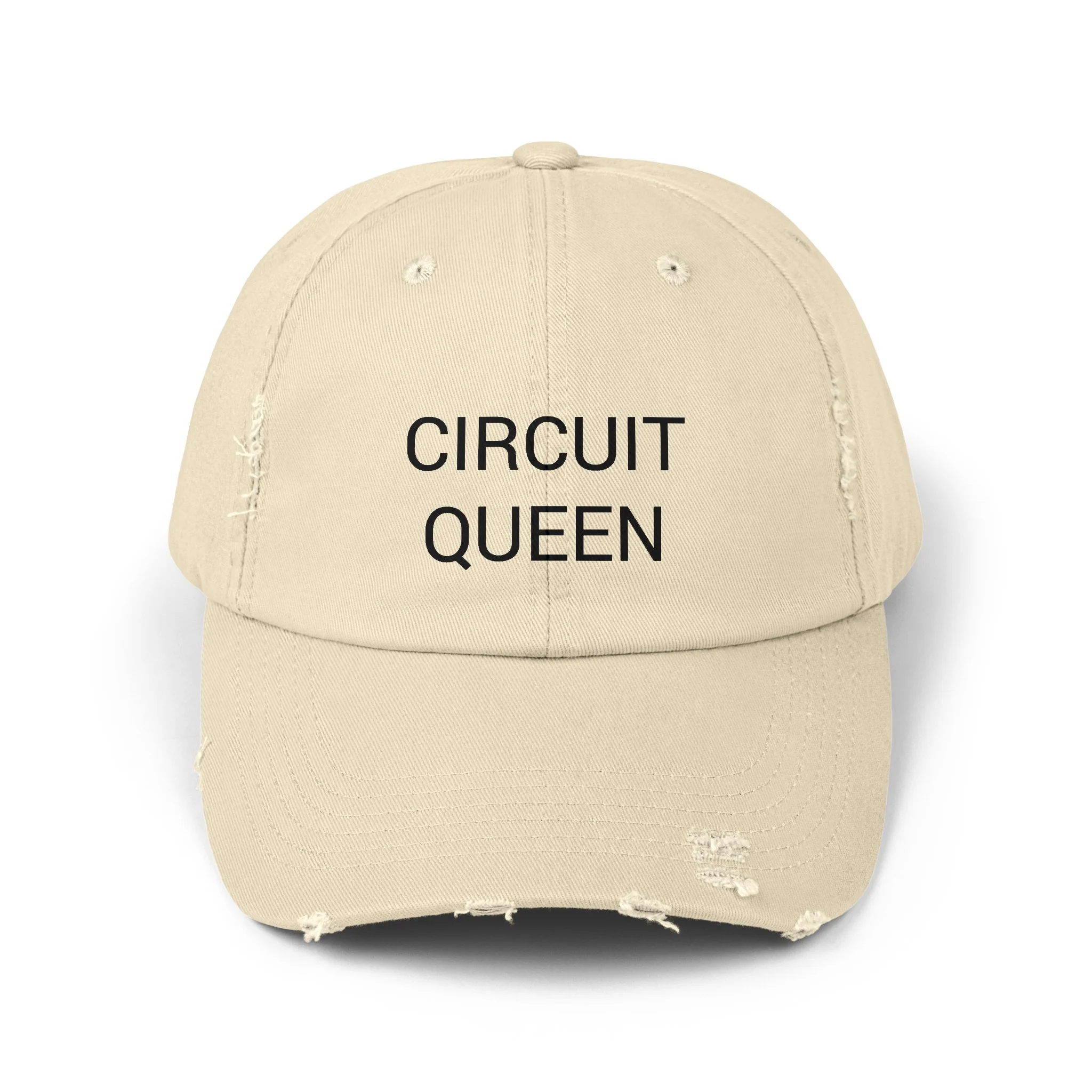 CIRCUIT QUEEN Distressed Cap in 6 colors - Image 6