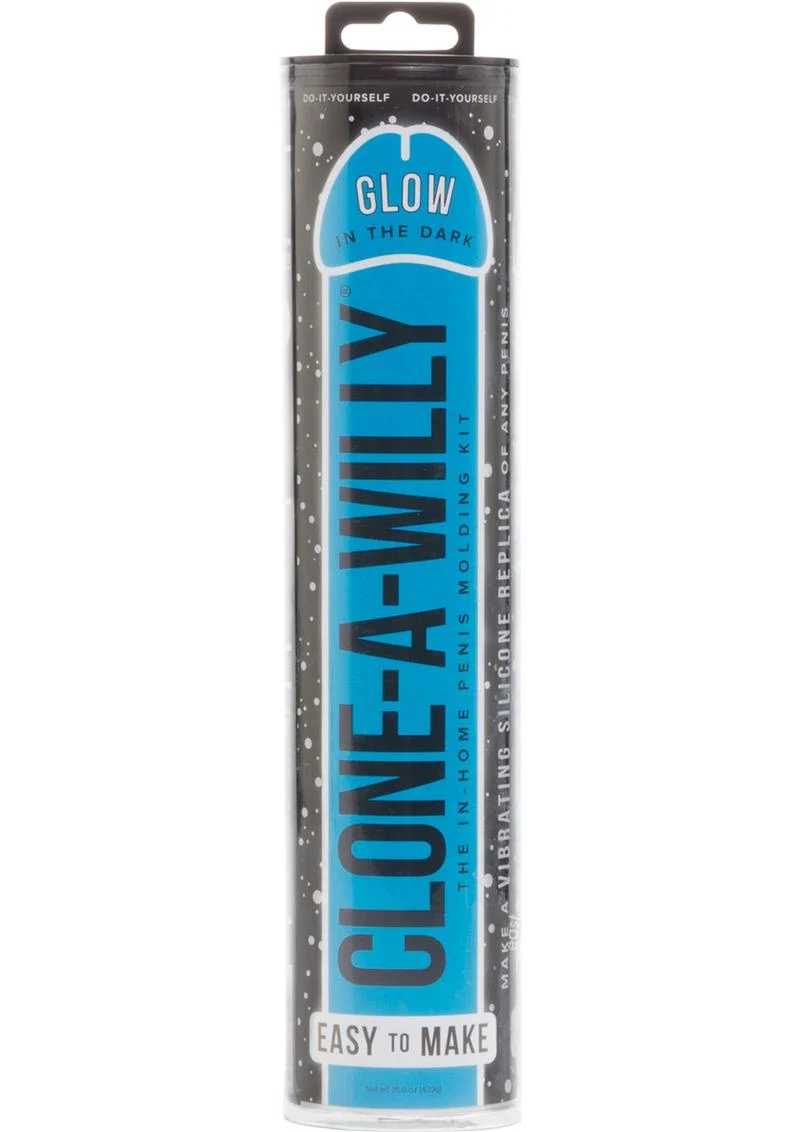 CLONE A WILLY AT HOME PENIS MOLDING KIT - GLOW IN THE DARK BLUE - Image 3