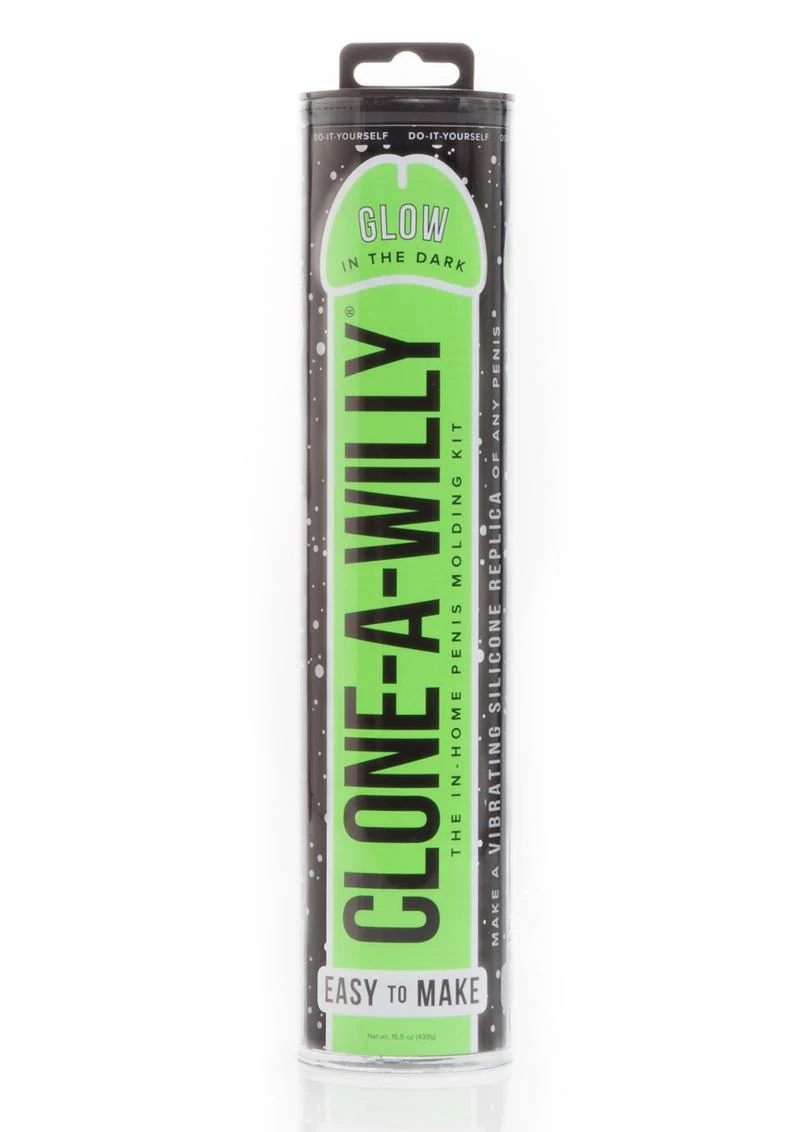CLONE A WILLY AT HOME PENIS MOLDING KIT - GLOW IN THE DARK GREEN - Image 4
