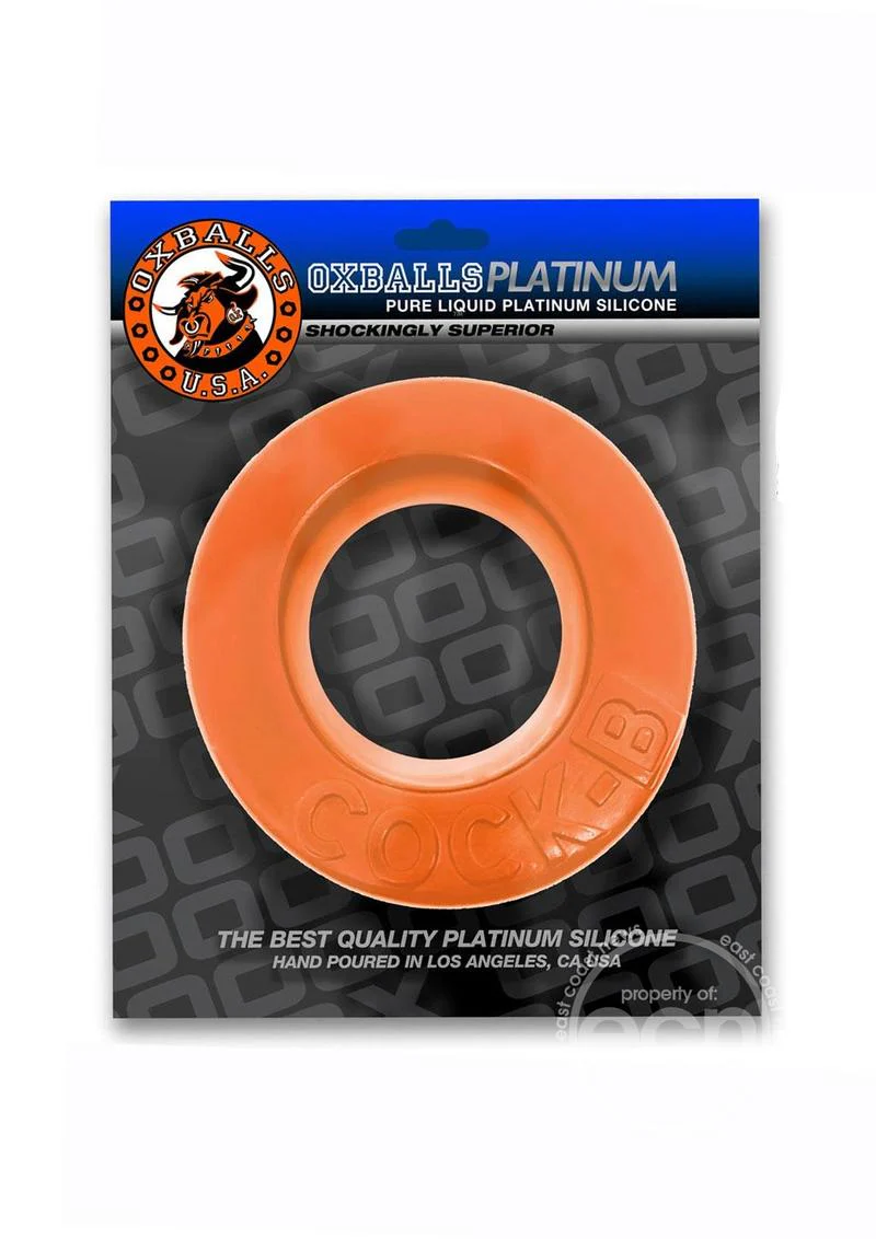 Cock B Bulge Silicone Cock Ring - Orange - Image 5