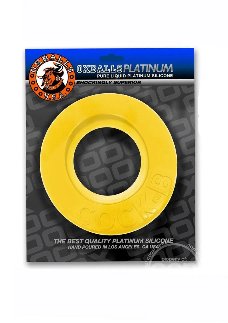 Cock B Bulge Silicone Cock Ring - Yellow - Image 6