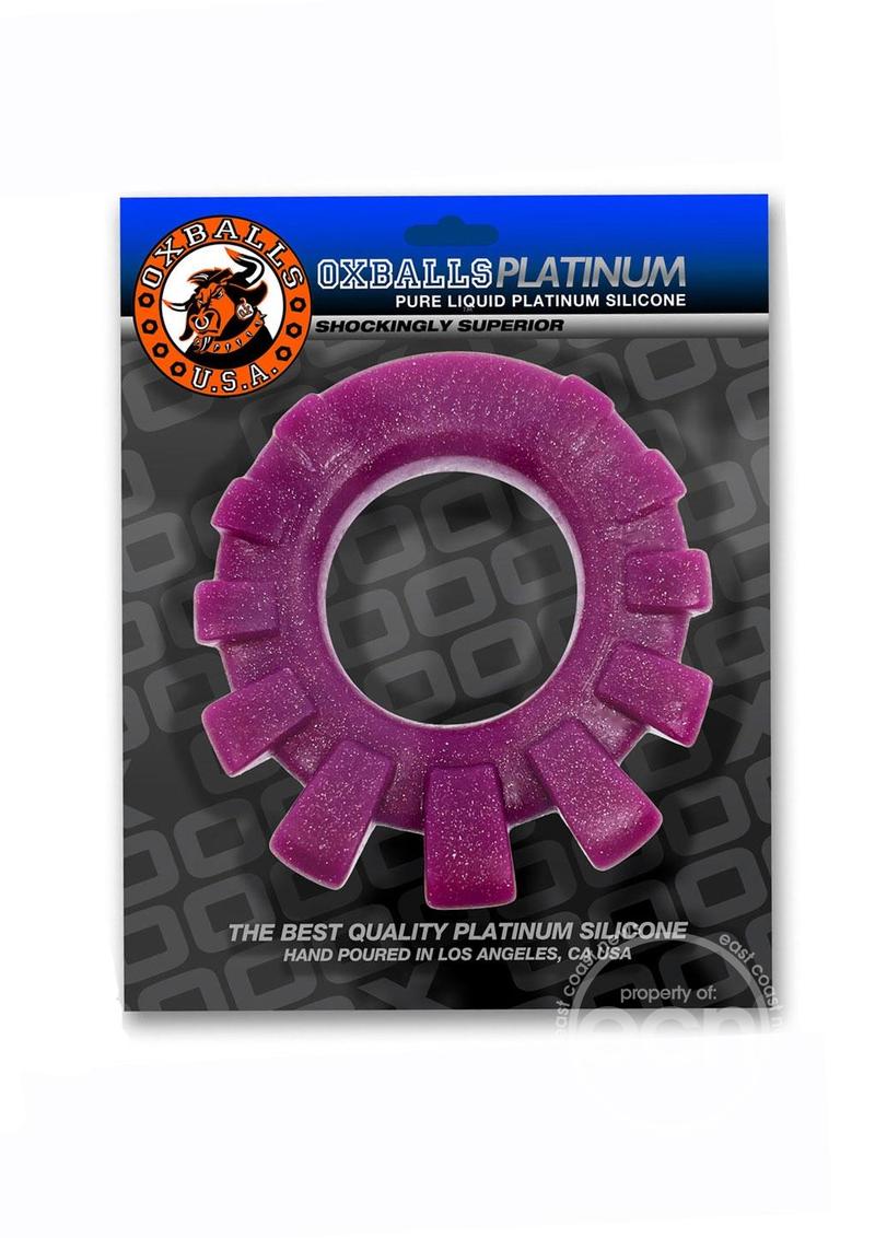Cock Lug Lugged Cock Ring - Plum - Image 6