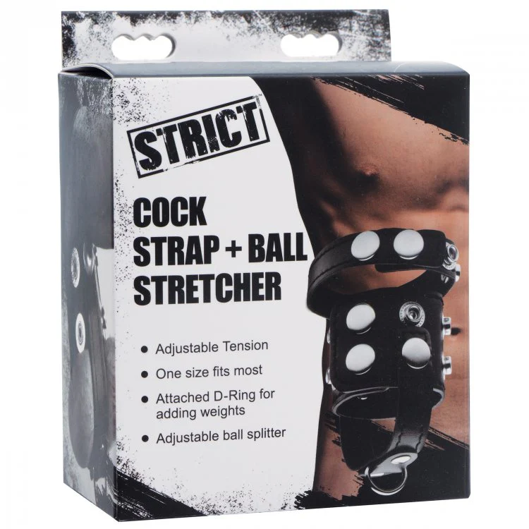 Cock Strap and Ball Stretcher  by Strict Leather - Image 7