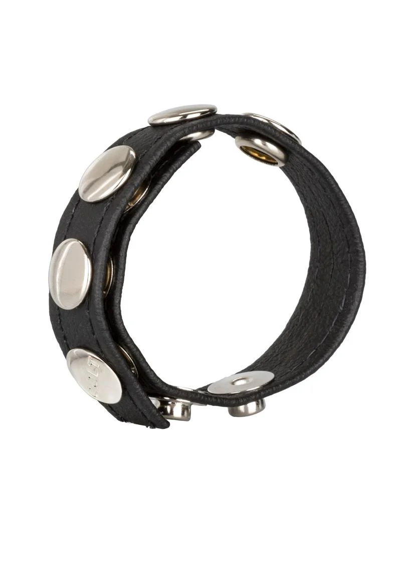 COLT Leather C/B Strap Adjustable Snap Cock Ring - Black - Image 4