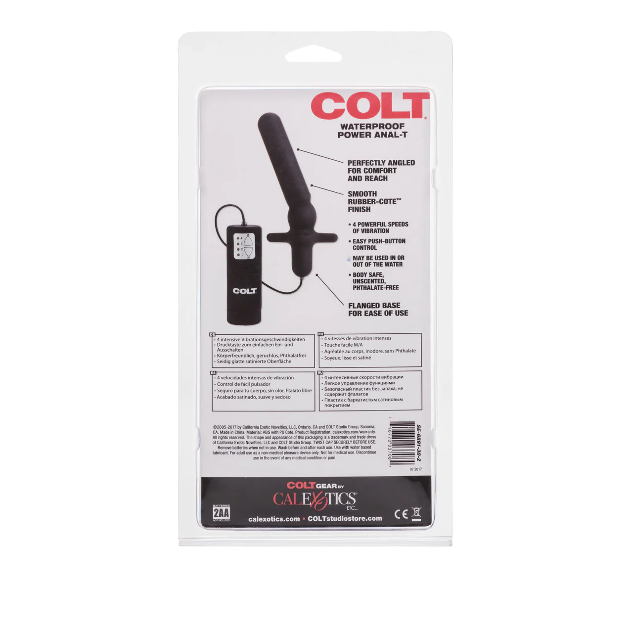 COLT Power Anal-T Vibrating Butt Plug with Remote Control - Image 4