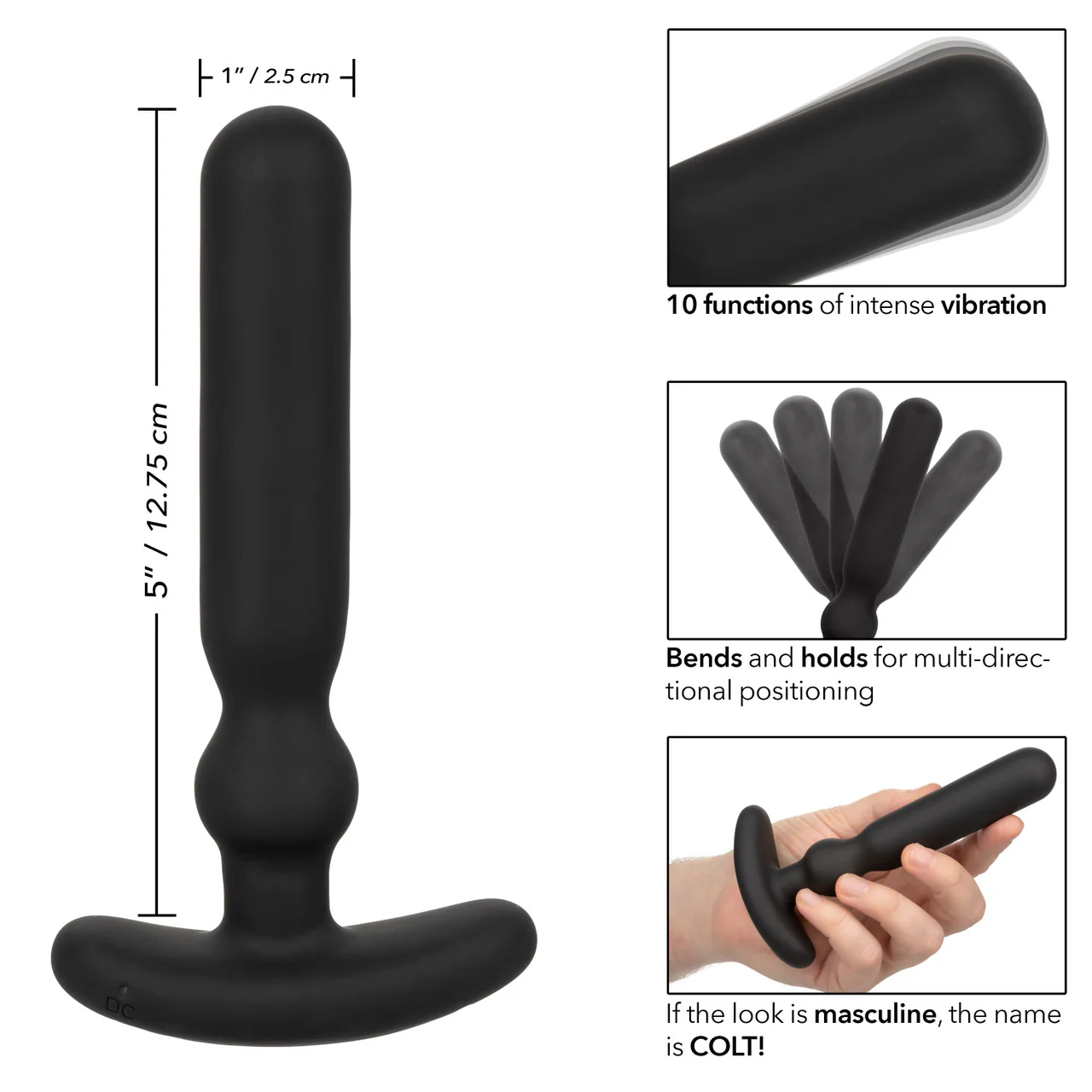 Colt Rechargeable Anal-T Silicone Probe - Large - Image 5