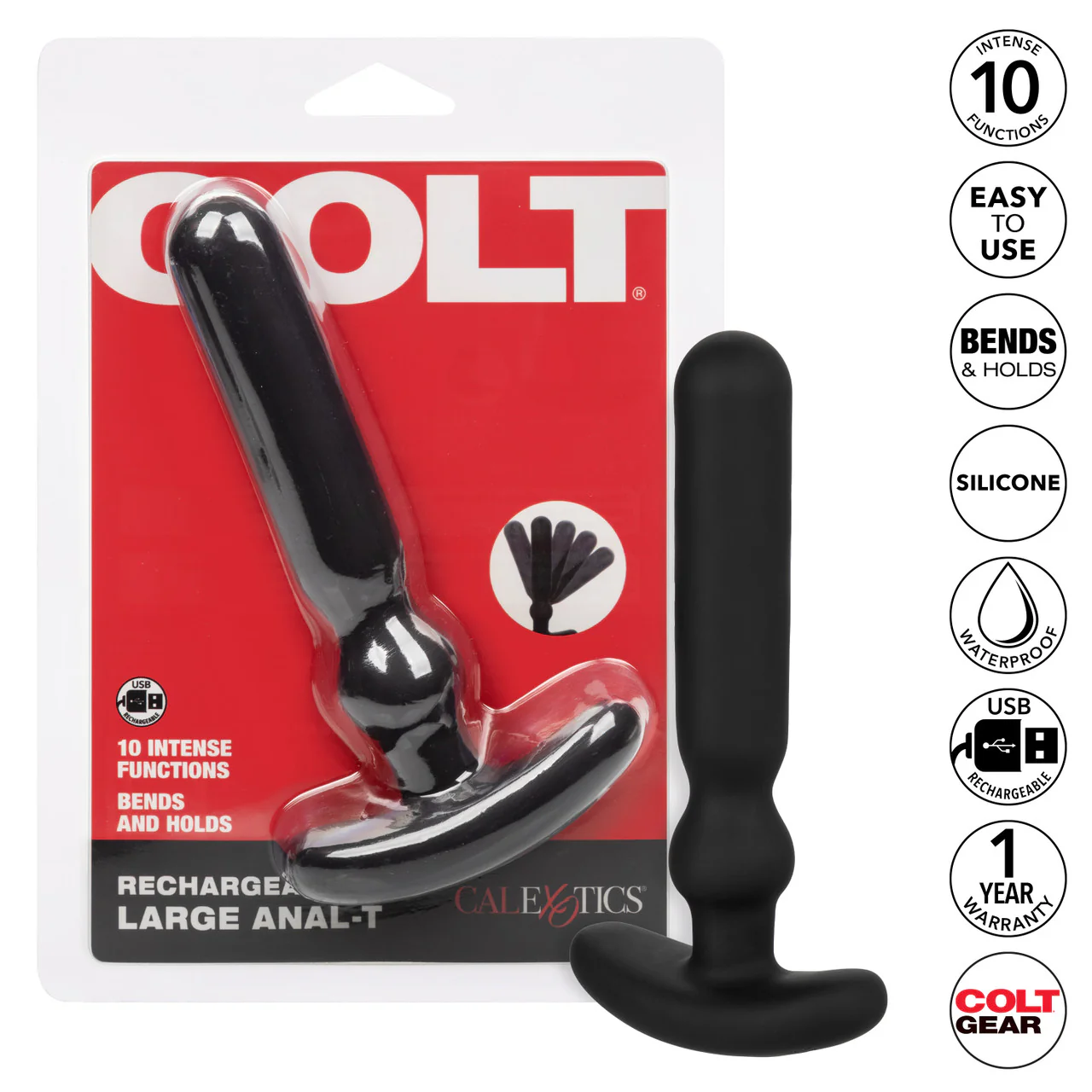 Colt Rechargeable Anal-T Silicone Probe - Large - Image 6
