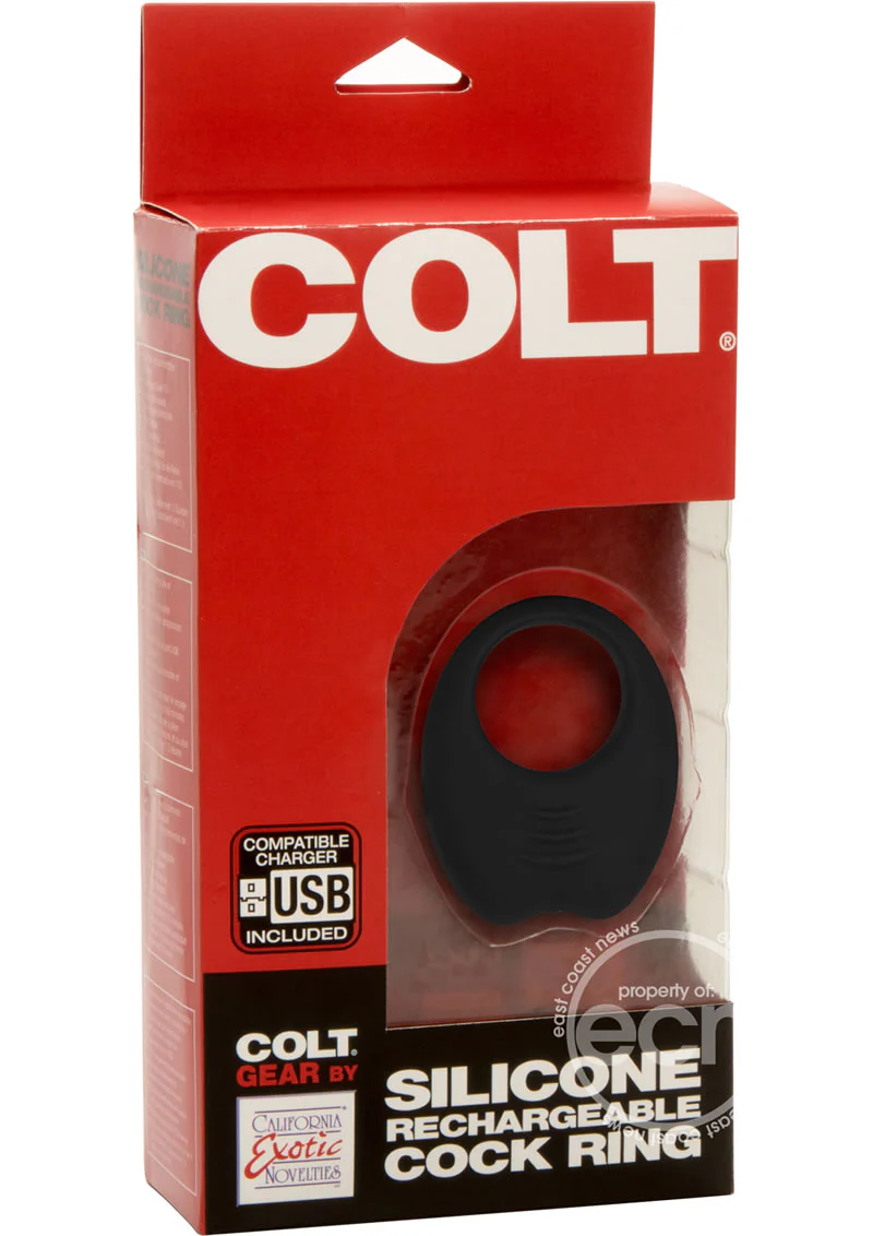 Colt Silicone Rechargeable Cock Ring Black - Image 3