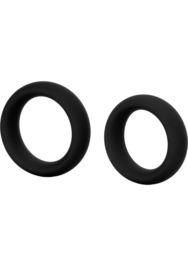 COLT Silicone Super Rings Cock Rings - Black - Image 2