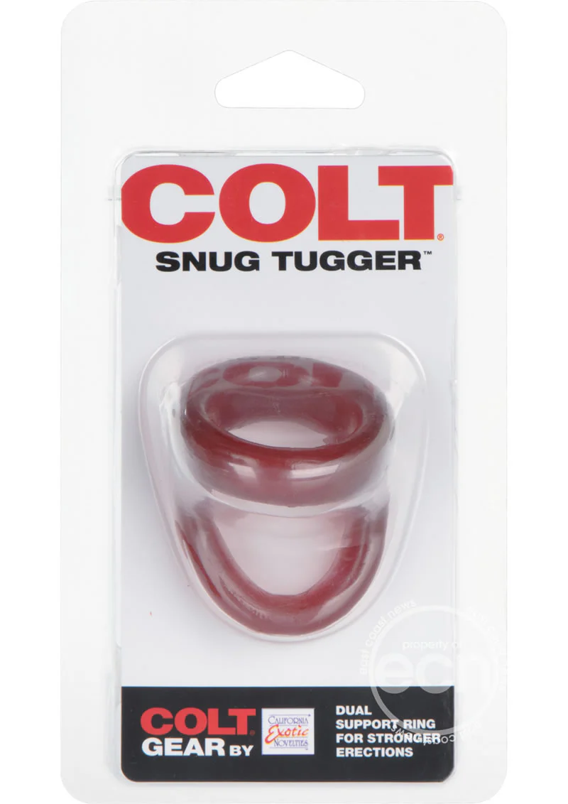 Colt Snug Tugger Dual Support Cock Ring Red - Image 4