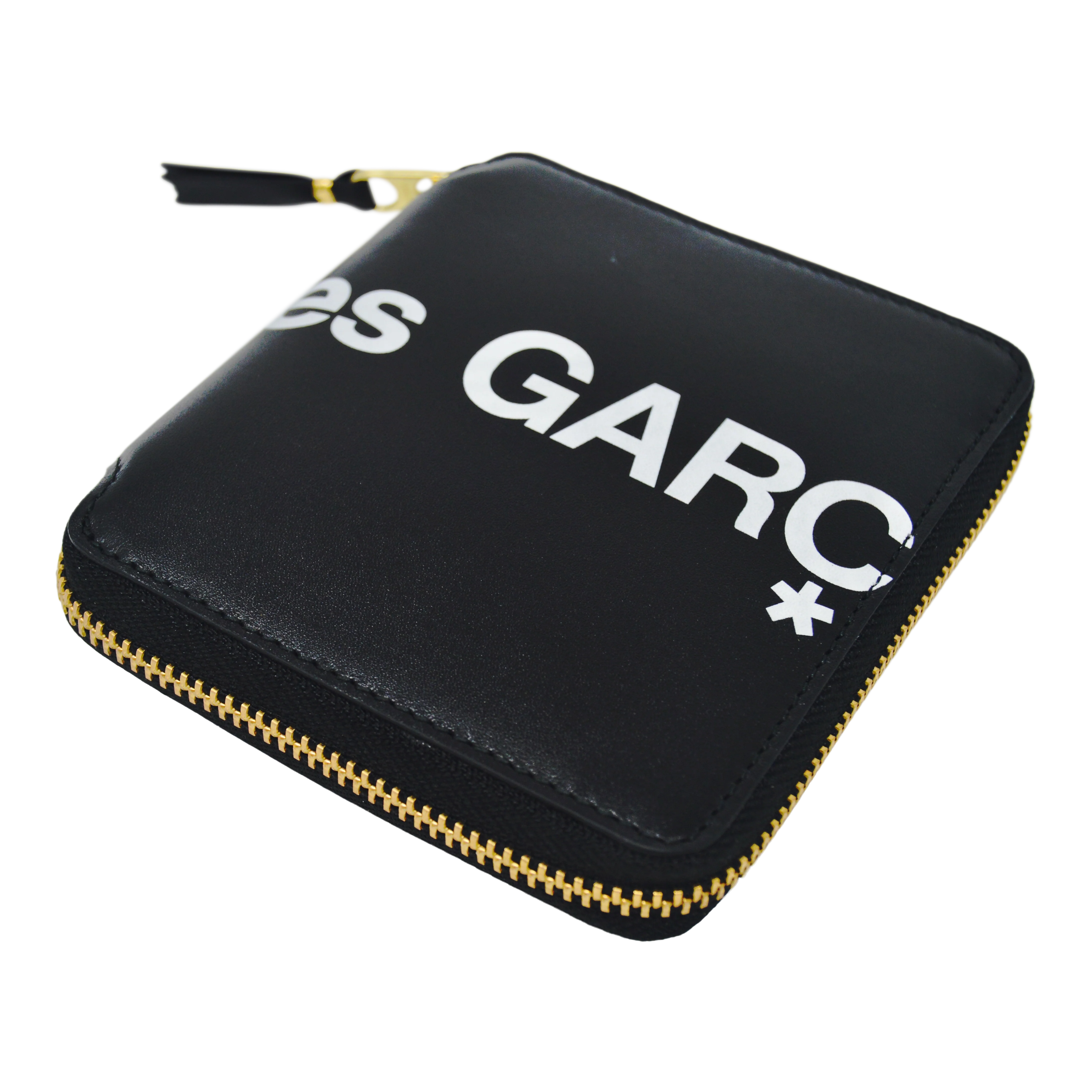 Comme des Garçons Huge Logo Full Zip Small Wallet (Black) - Image 4