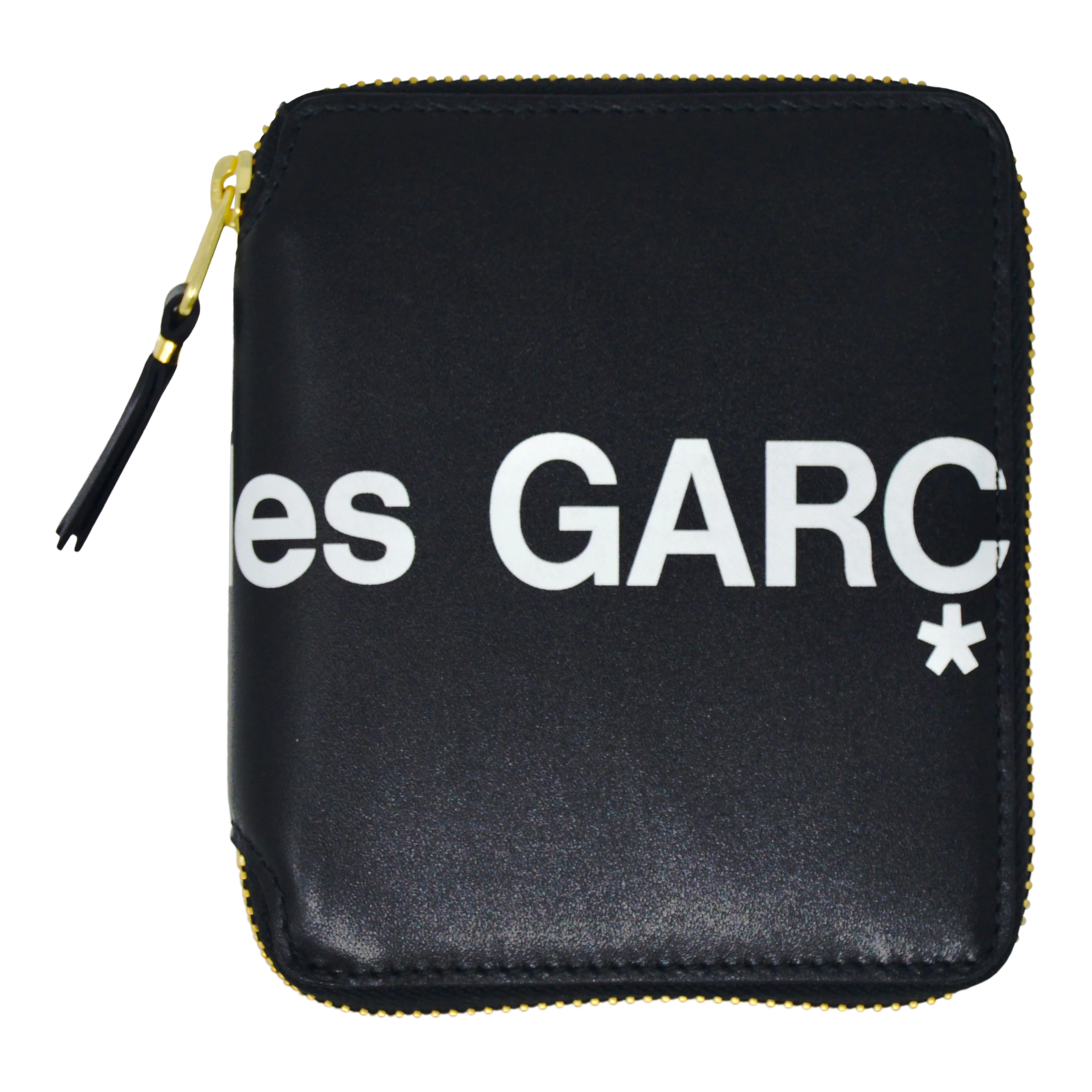 Comme des Garçons Huge Logo Full Zip Small Wallet (Black) - Image 5