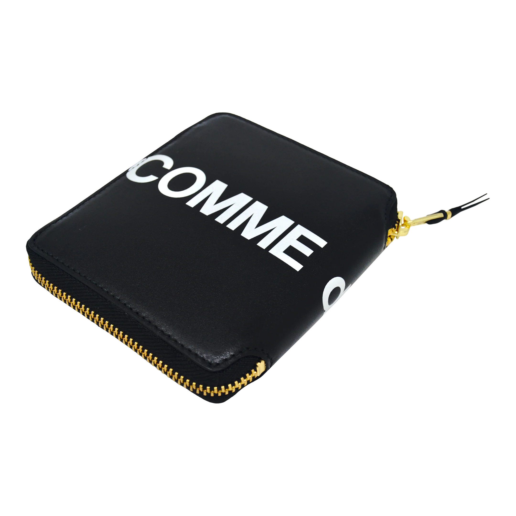 Comme des Garçons Huge Logo Full Zip Small Wallet (Black) - Image 7