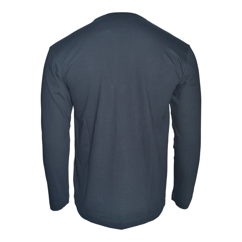 COMME des GARÇONS PLAY Black Heart on Black Long Sleeve T-Shirt - Image 3