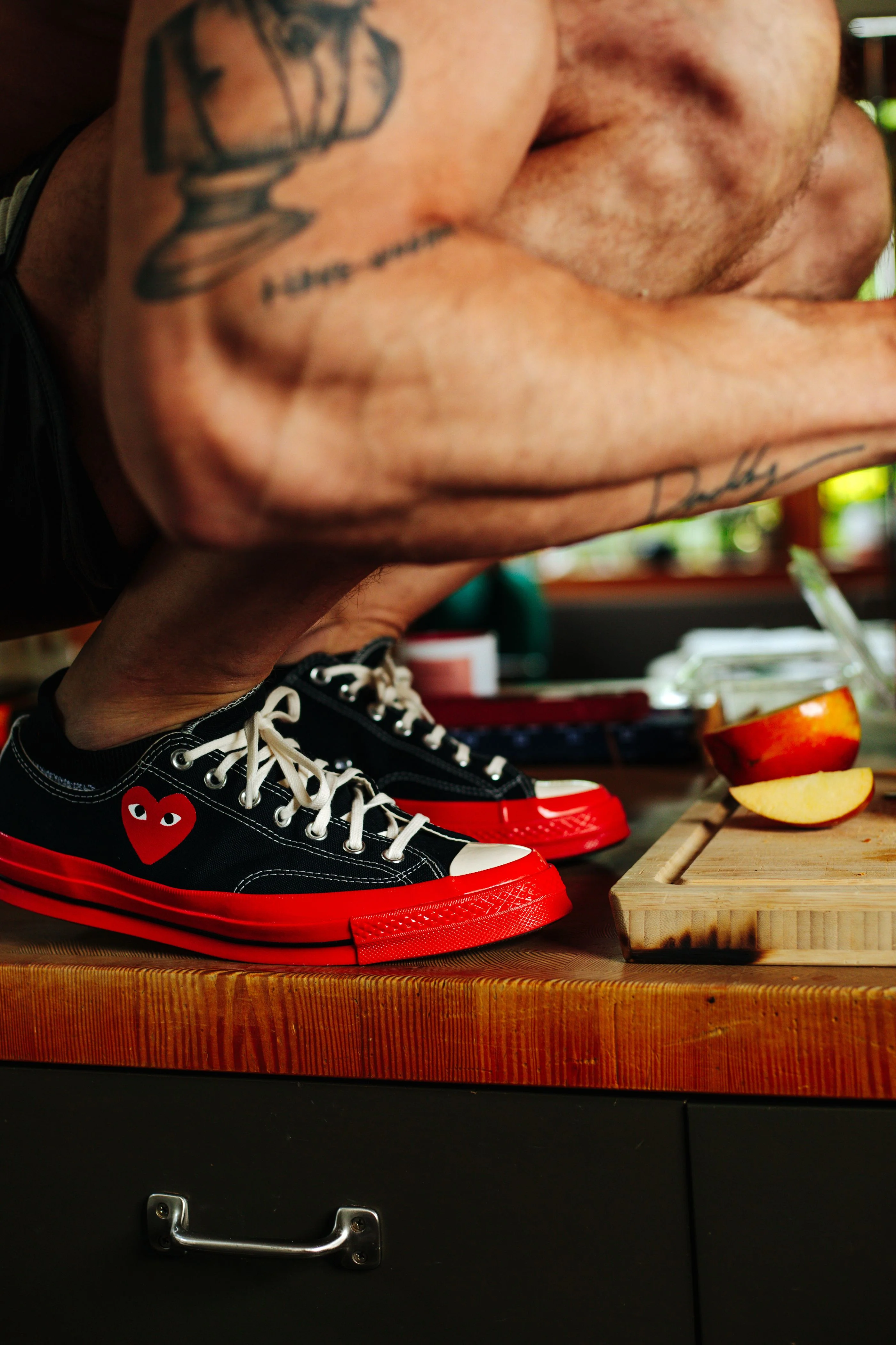 Comme Des Garçons Play Converse Chuck 70 Low BLACK - Image 11