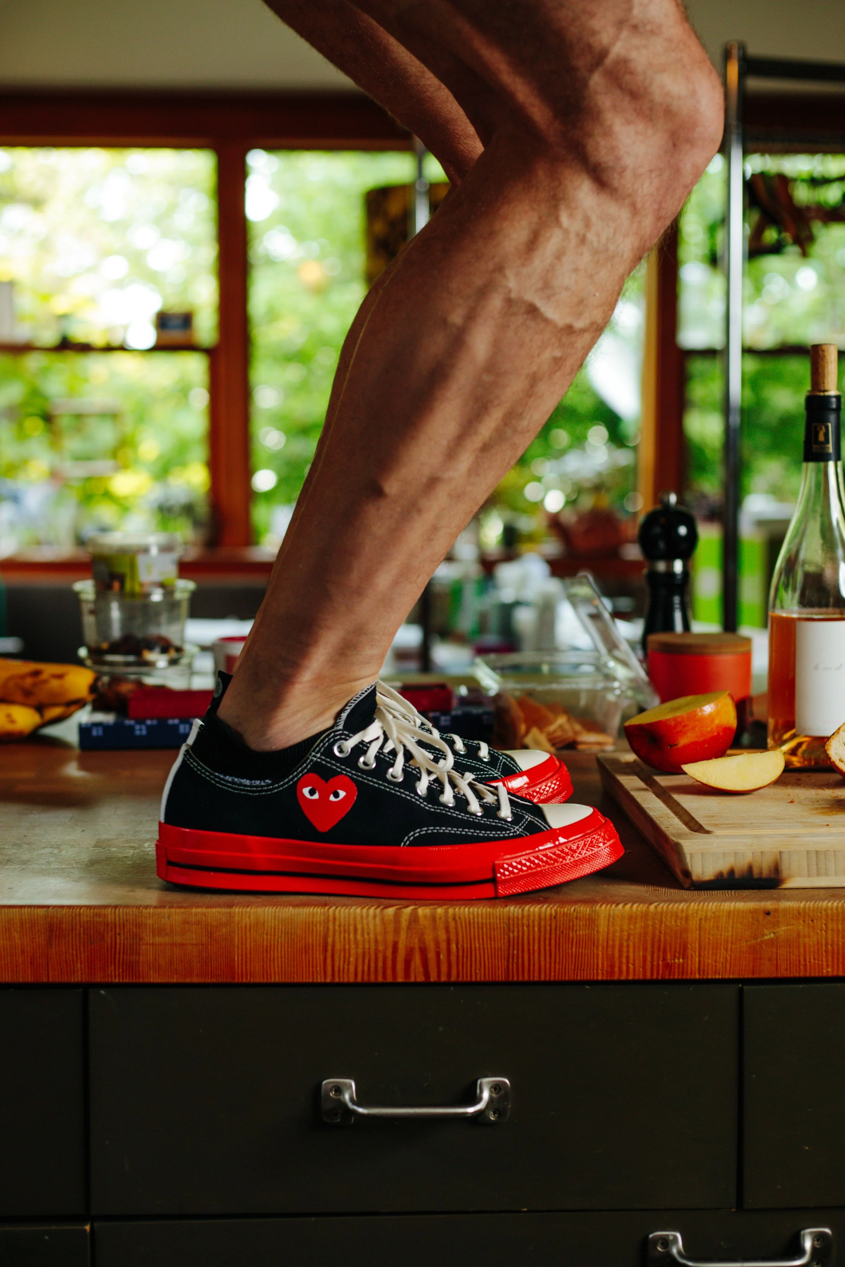 Comme Des Garçons Play Converse Chuck 70 Low BLACK - Image 12
