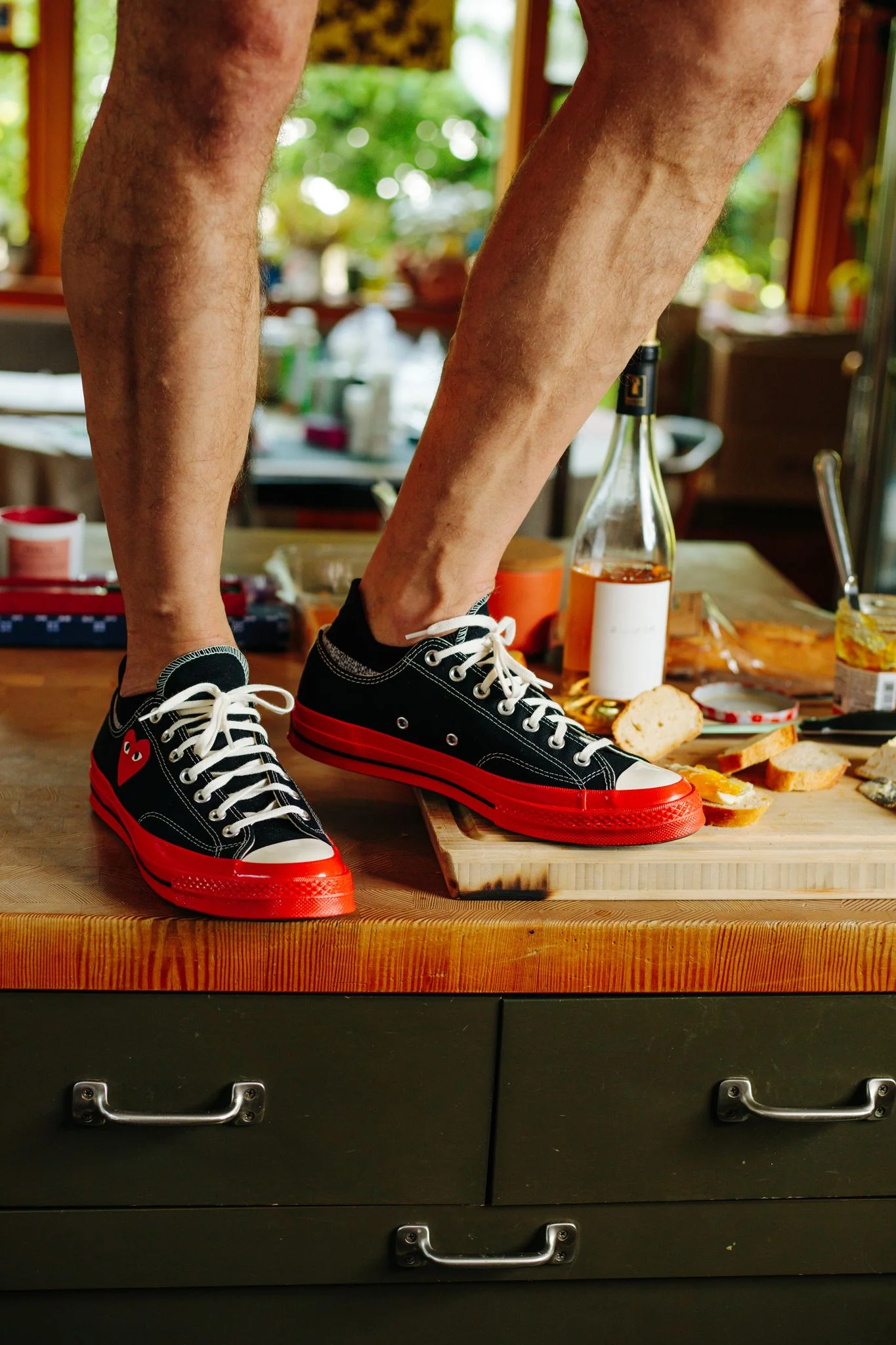 Comme Des Garçons Play Converse Chuck 70 Low BLACK - Image 9