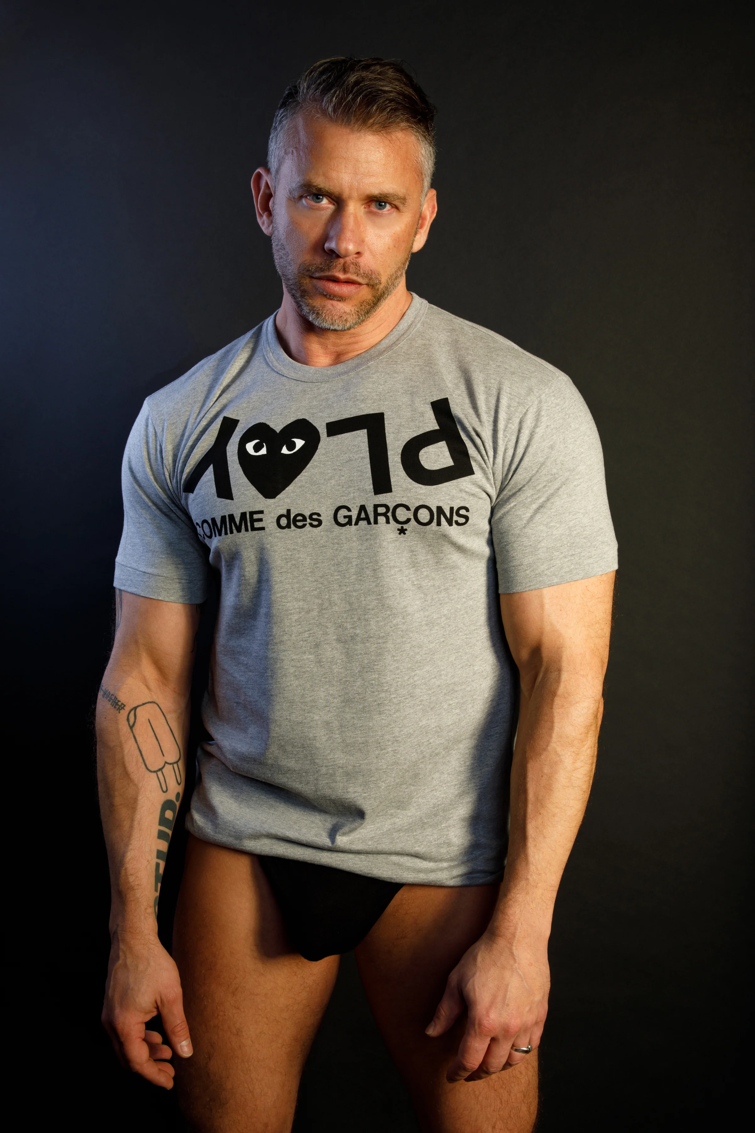 COMME des GARÇONS PLAY GRAY PLAY TEE - Image 6