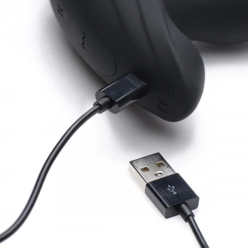 Silicone Vibrating & Thrusting Anal Plug with Remote Control - Image 4