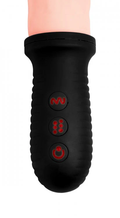 8X Auto Pounder Vibrating and Thrusting Dildo with Handle by Master Series - FLESH - Image 6