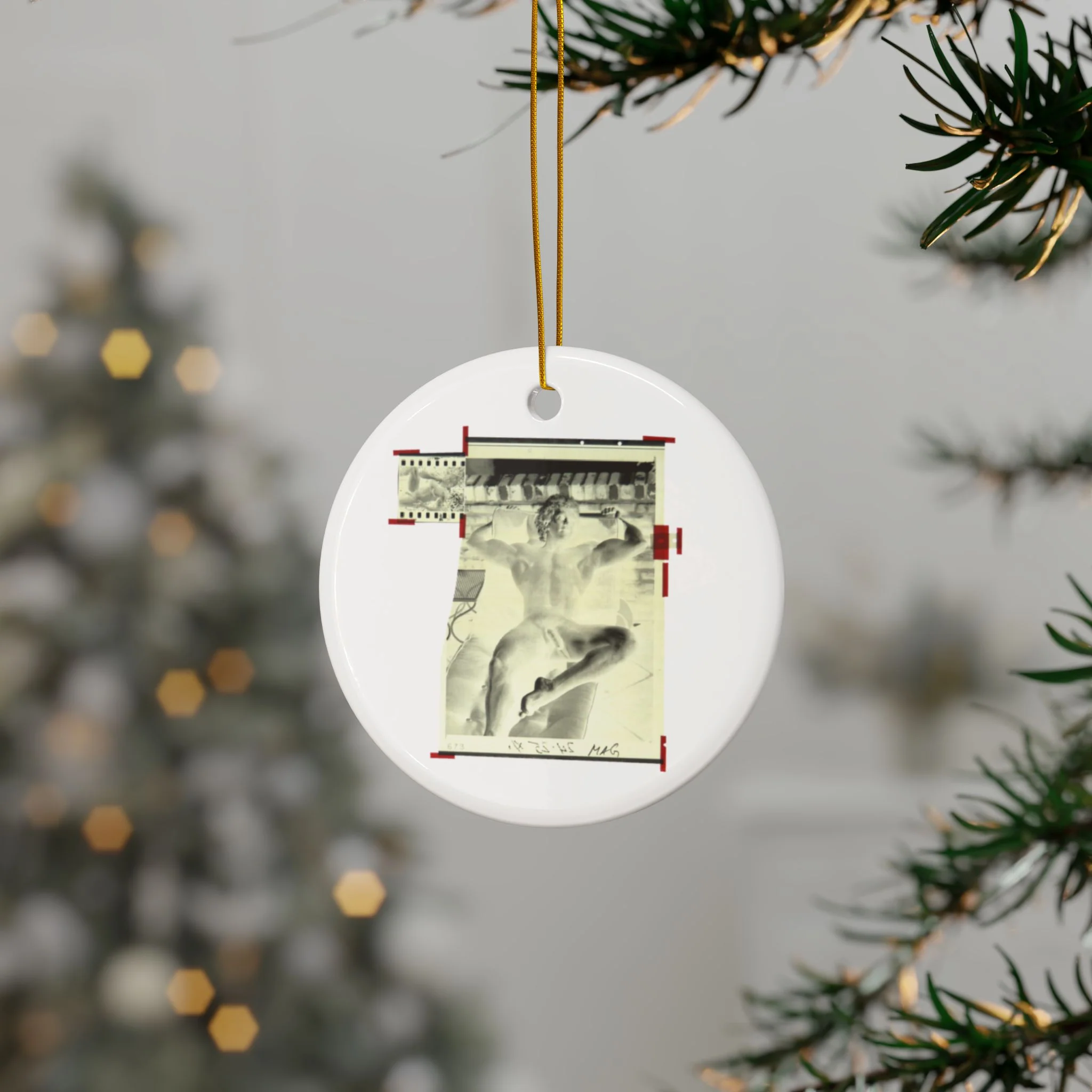 90S VINTAGE GAY PORN TRANSPARENCY #6 Ceramic Ornaments (1pc, 3pcs, 5pcs, 10pcs) - Image 11