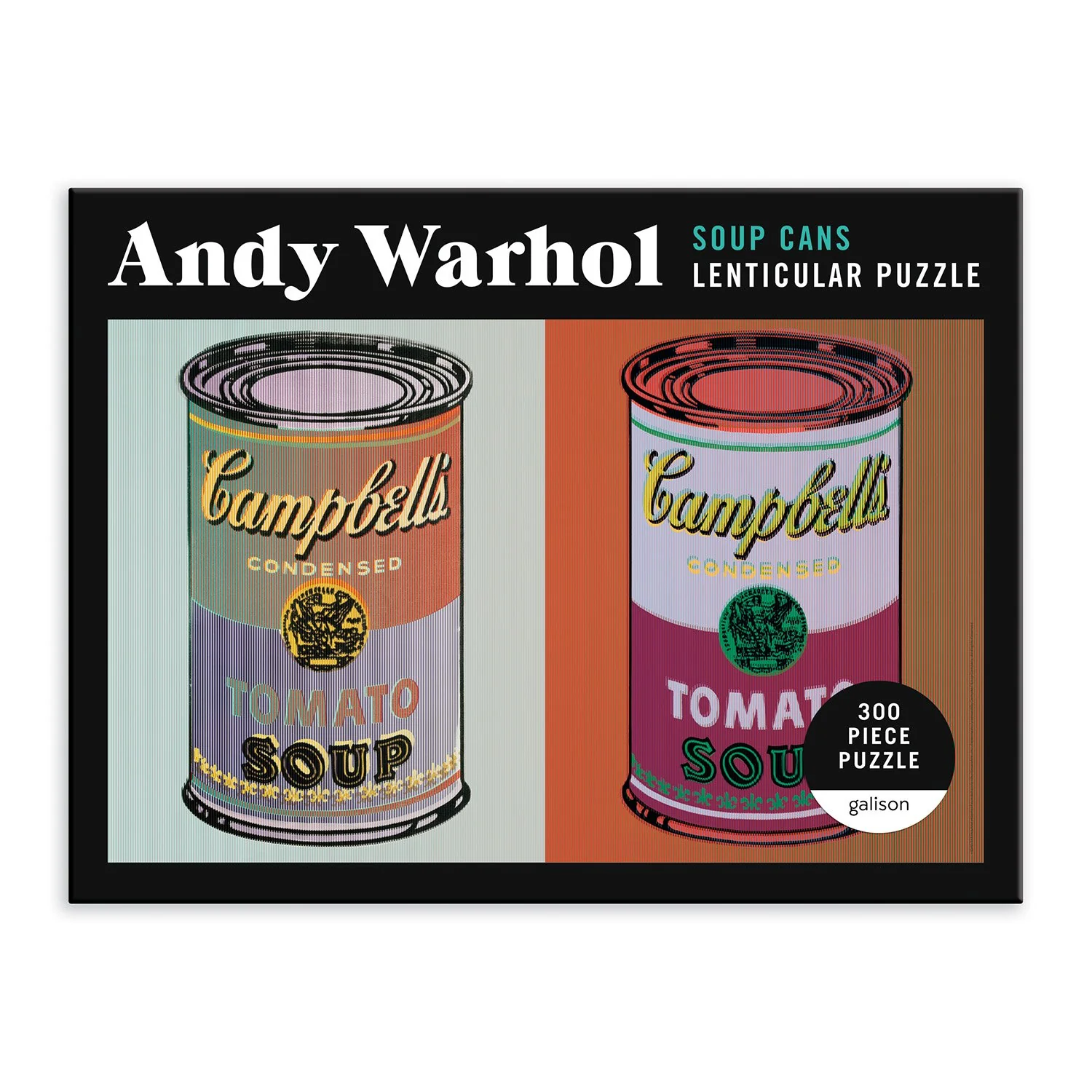 Andy Warhol Soup Cans 300 Piece Lenticular Jigsaw Puzzle - Image 5