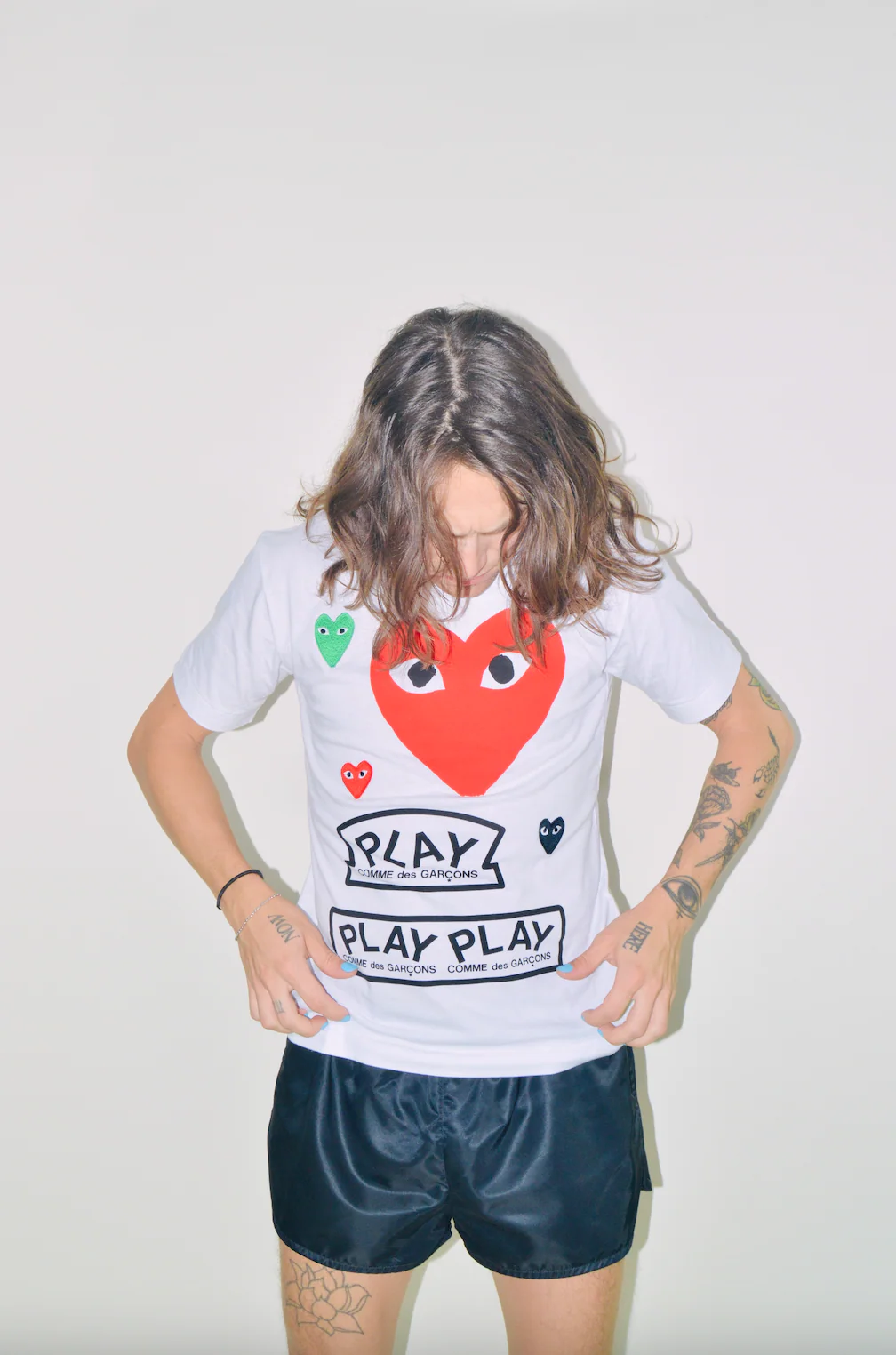 COMME des GARÇONS PLAY Red Heart WHITE T-SHIRT - Image 7