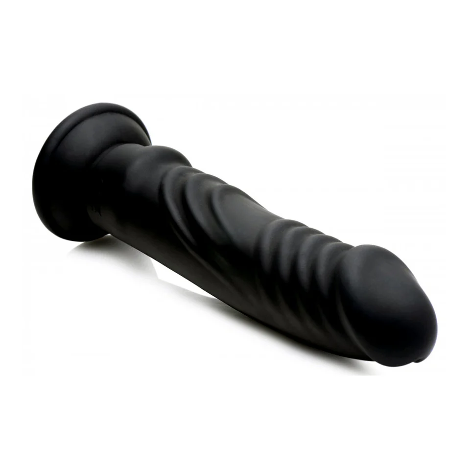 E-Stim Pro Silicone Vibrating 8" Dildo w/ Remote by Zeus - Image 4