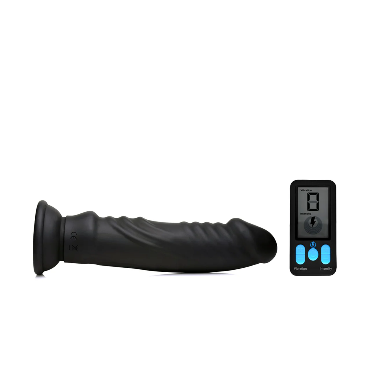E-Stim Pro Silicone Vibrating 8" Dildo w/ Remote by Zeus - Image 7