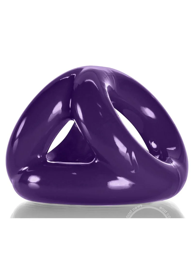 Oxballs Tri-Sport 3 Ring Cocksling - Purple - Image 3