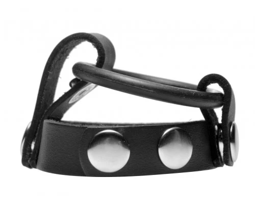 Leather Cock Ring Harness  by Strict Leather - Image 4
