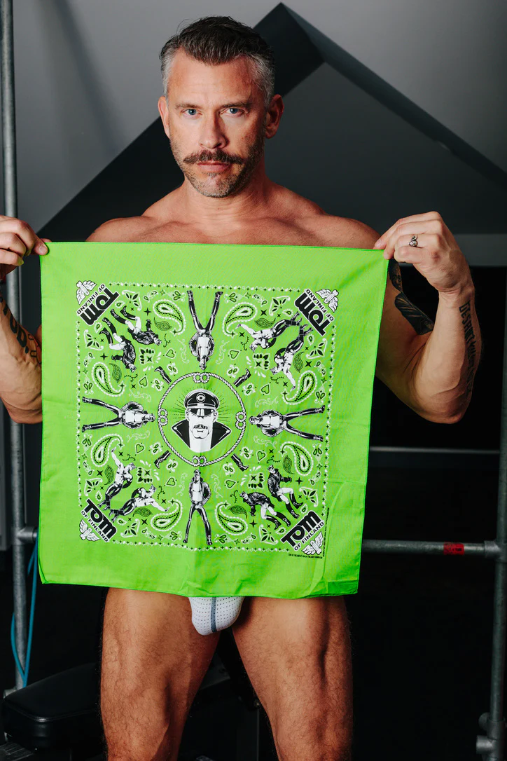 Tom of Finland Bandana by Peachy Kings Green - Image 3