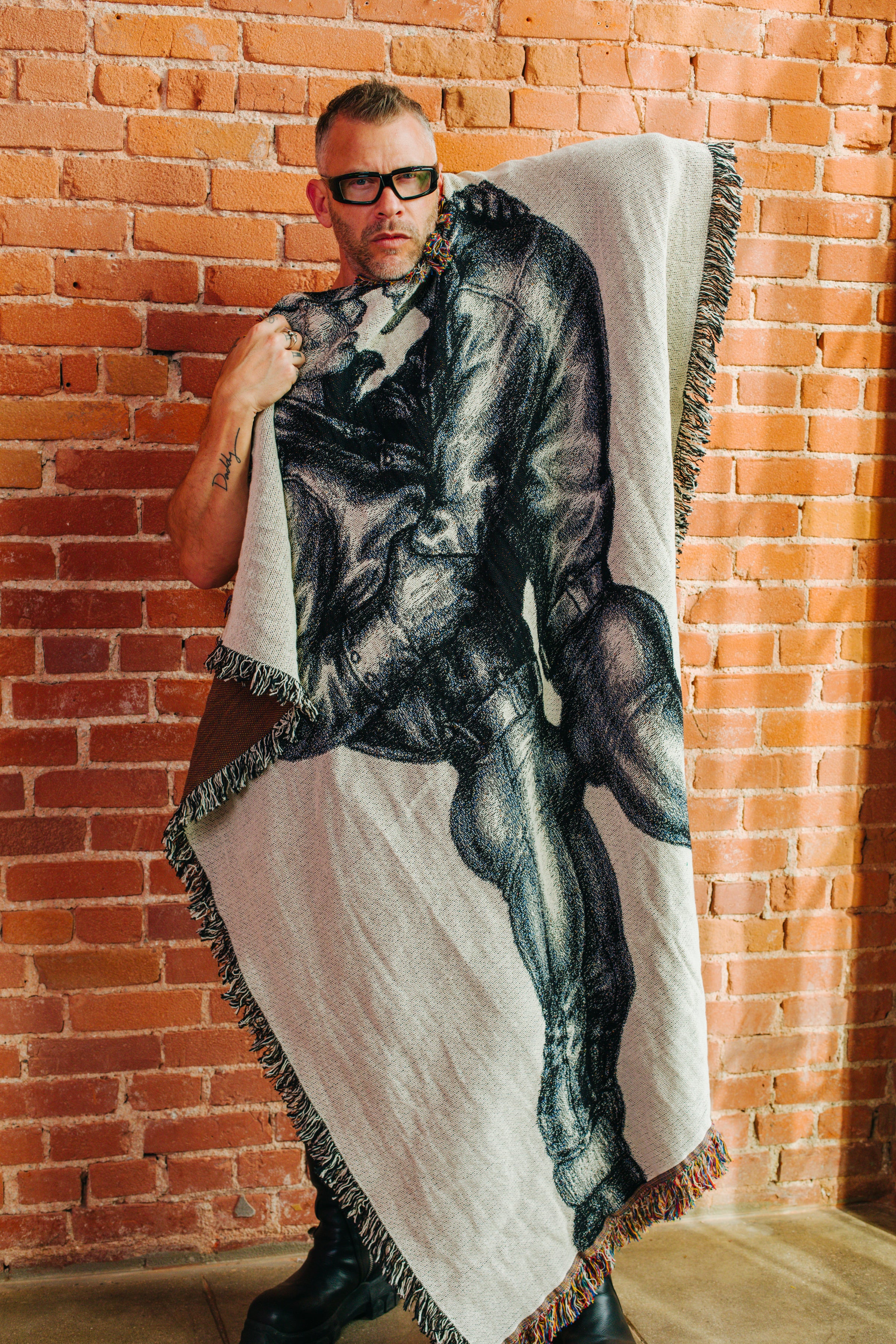 Tom of Finland "Leatherman" Woven Blanket - Image 2