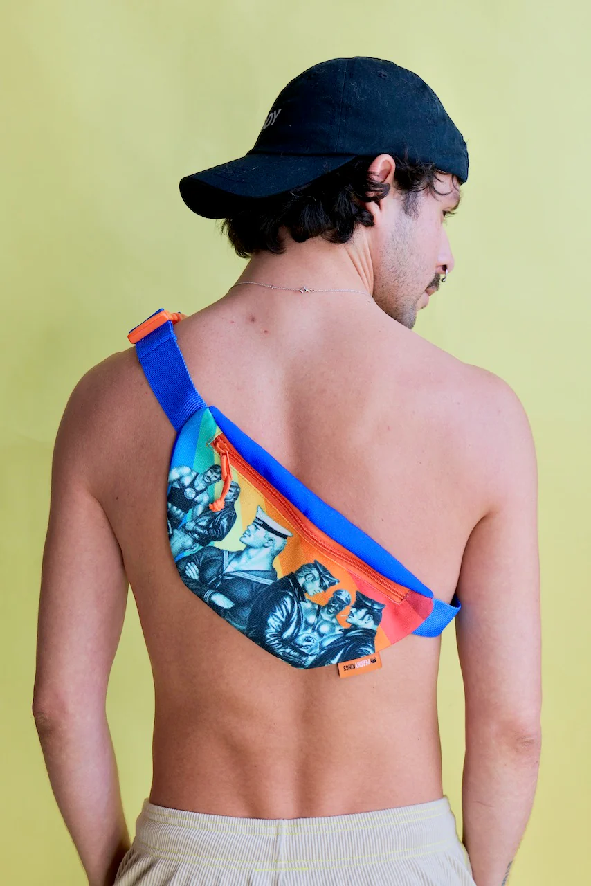 Tom of Finland Fanny Pack Recycled Canvas by Peachy Kings - Image 5