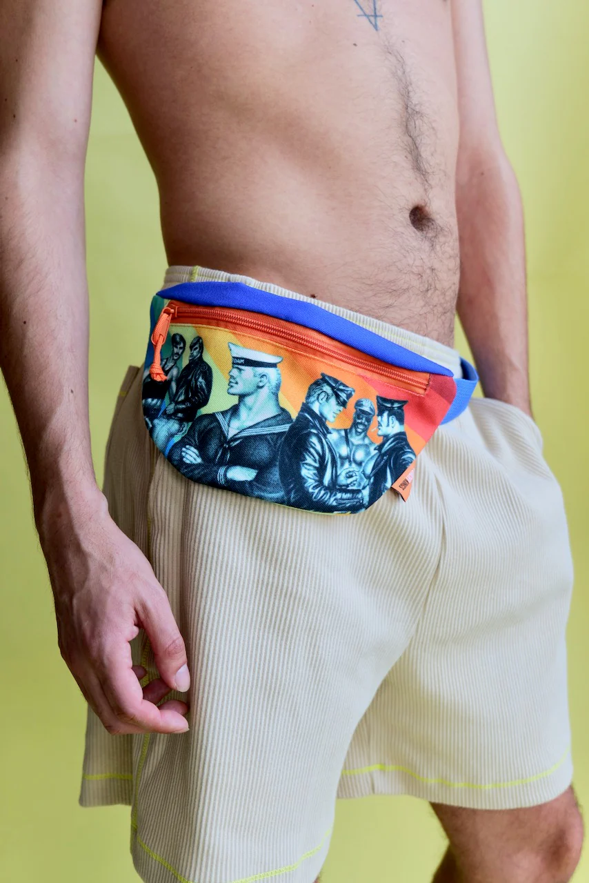 Tom of Finland Fanny Pack Recycled Canvas by Peachy Kings - Image 6