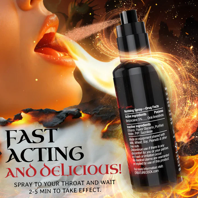 Creature Cock Deep Throat Cinnamon Numbing Spray 2oz - Image 5