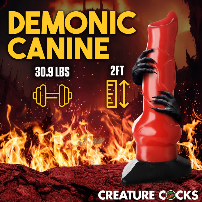 Creature Cock Giant 2 Foot Hell-Hound Canine Dildo - Image 7