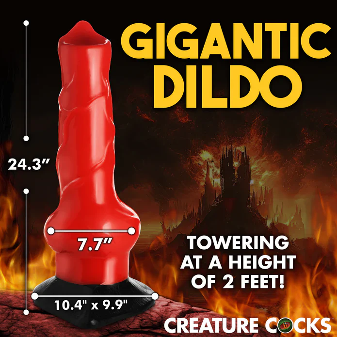 Creature Cock Giant 2 Foot Hell-Hound Canine Dildo - Image 9